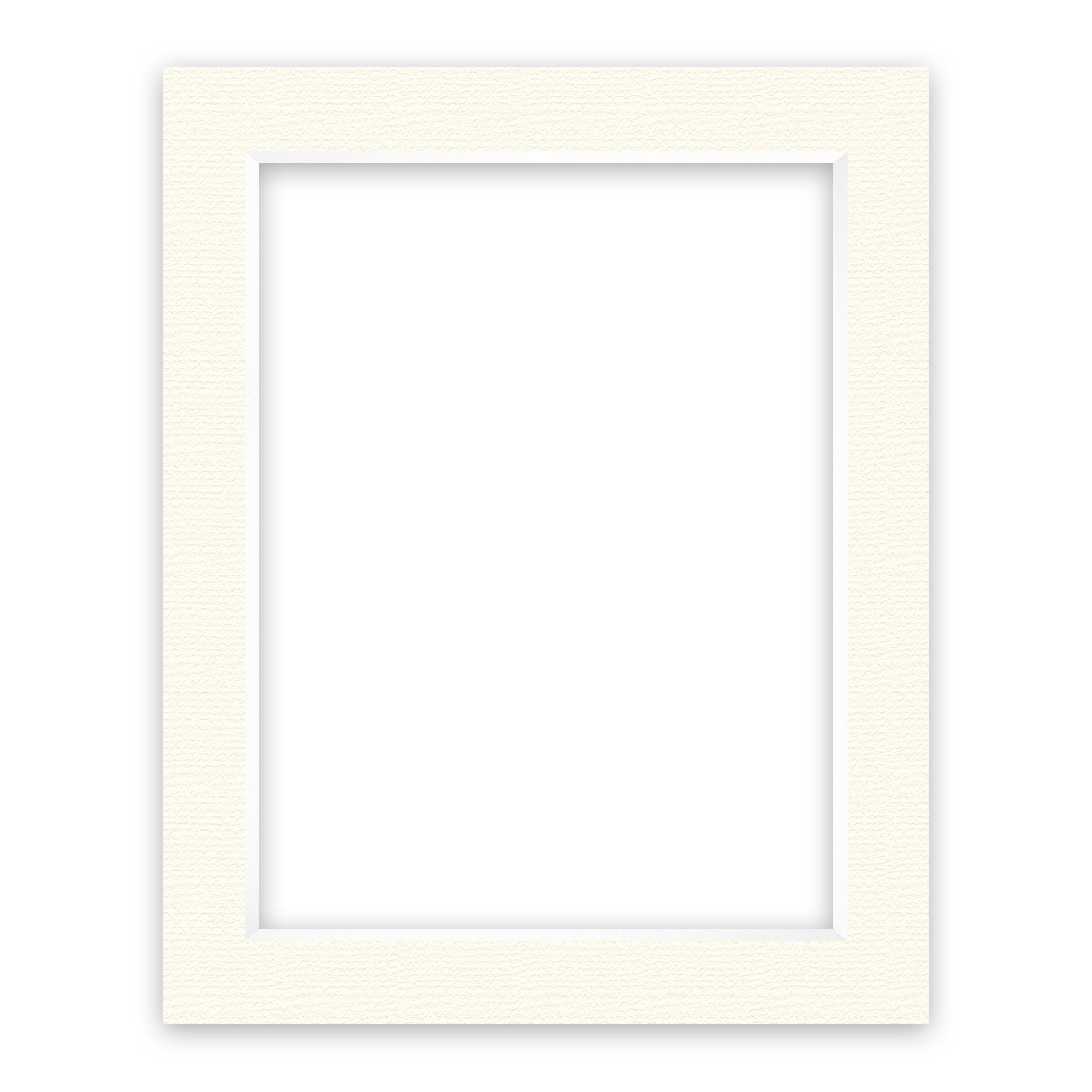 nielsen Conservation Passepartout 1,5 mm, Außenformat 40x50 cm für Bilder 30x40 cm, Cremeweiß mit Struktur