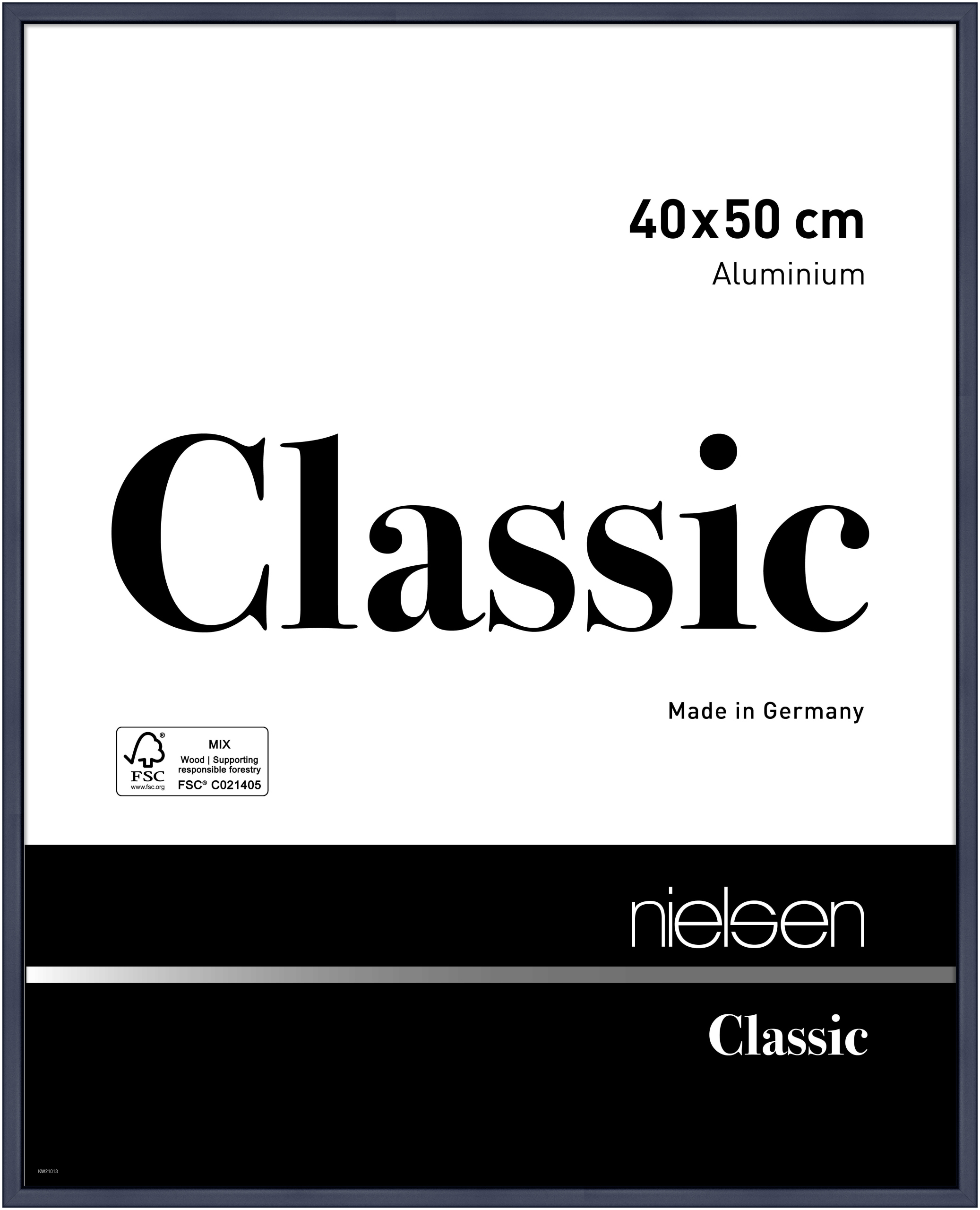 nielsen Aluminium Bilderrahmen Classic, 40x50 cm, Blu
