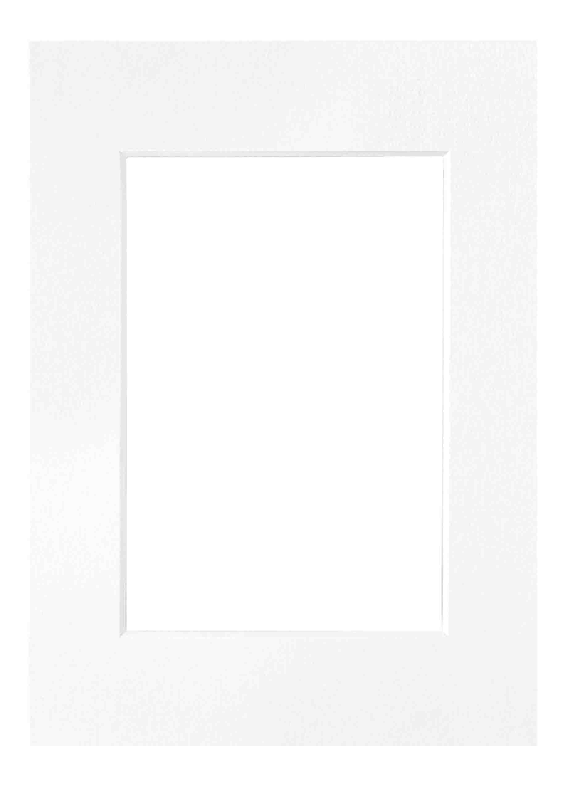 nielsen Passepartout Premium 2,6 mm, Außenformat 13x18 cm für Bilder 9x13 cm, weiß