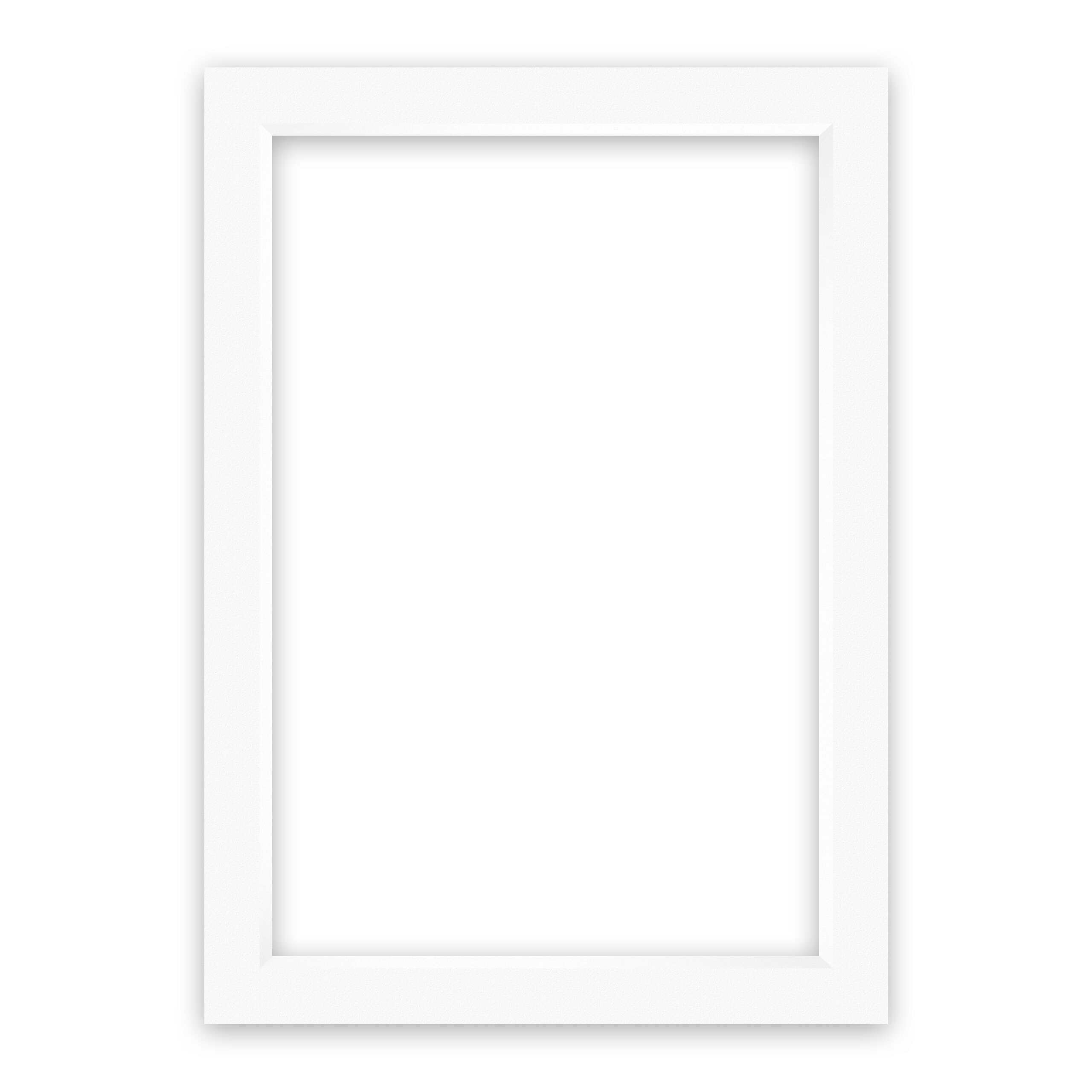 nielsen Conservation Passepartout 1,5 mm, Außenformat 50x70 cm für Bilder 40x60 cm, Reinweiß glatt