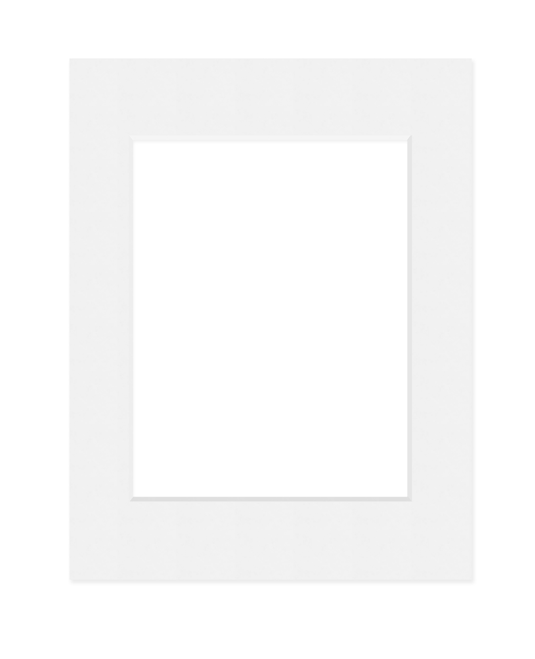 DEHA Design Passepartout 30x40 cm für Bilder im Format 20,5x29,5 cm (DIN A4), Hellweiß