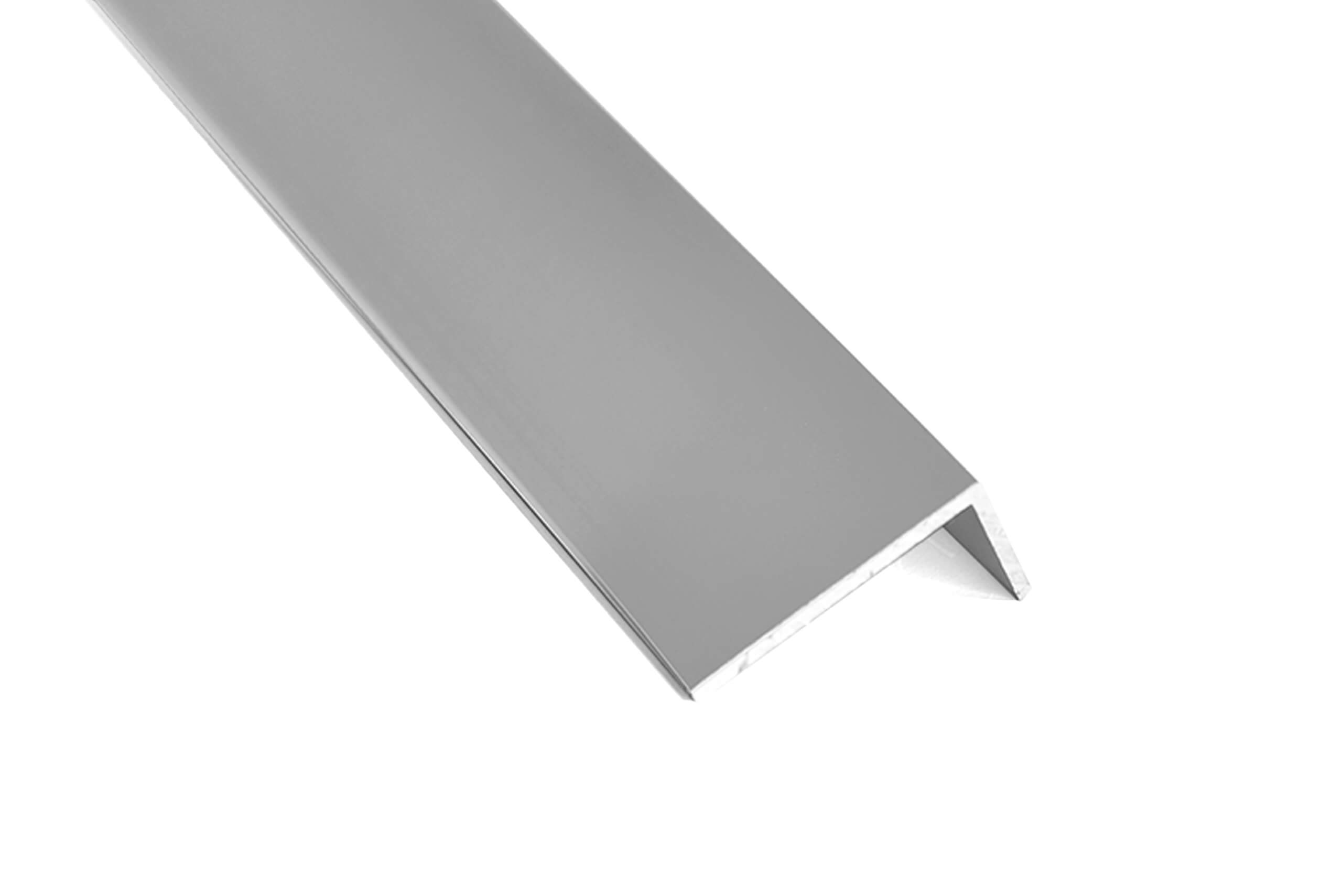 nielsen Aluminium Winkelprofil Silber matt eloxiert 1000x40x10 mm, Stärke: 2 mm, Länge: 100 cm