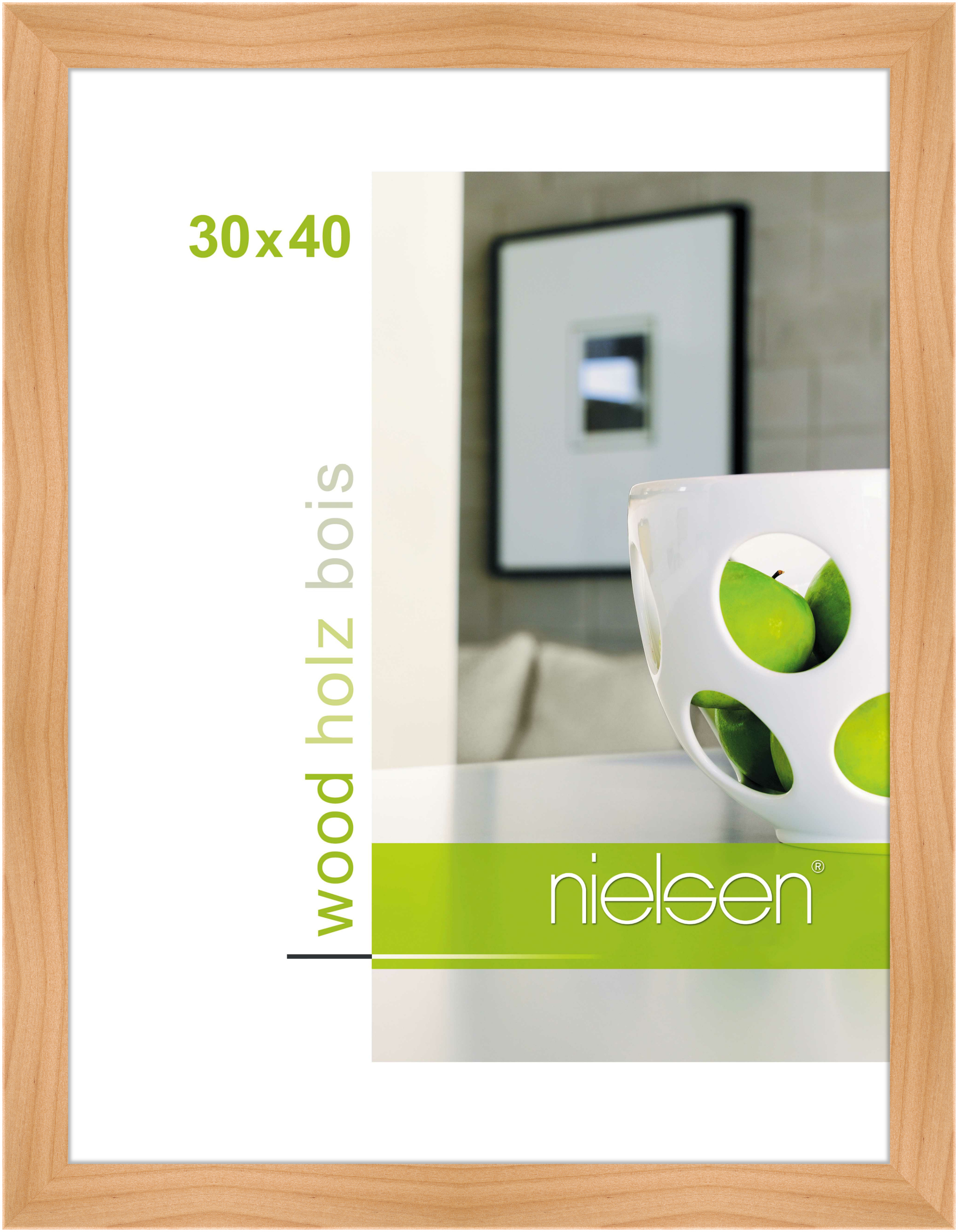 nielsen Holz Bilderrahmen Essential, 30x40 cm, Birke