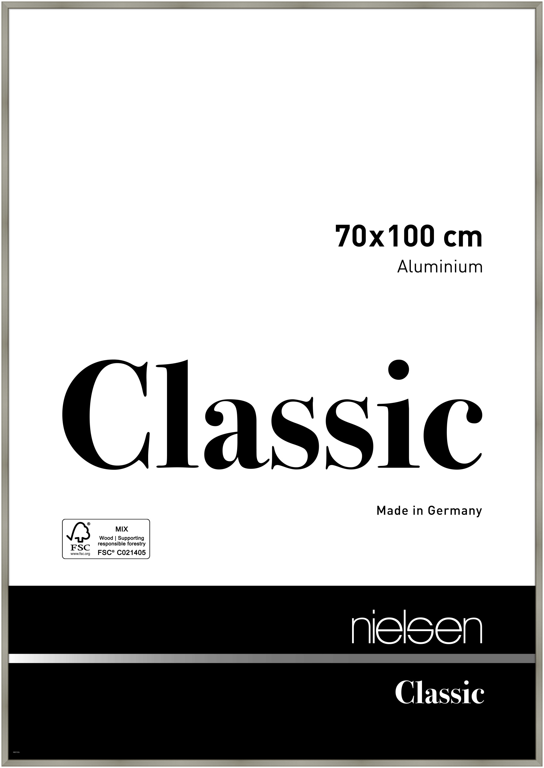 nielsen Aluminium Bilderrahmen Classic, 70x100 cm, Champagner