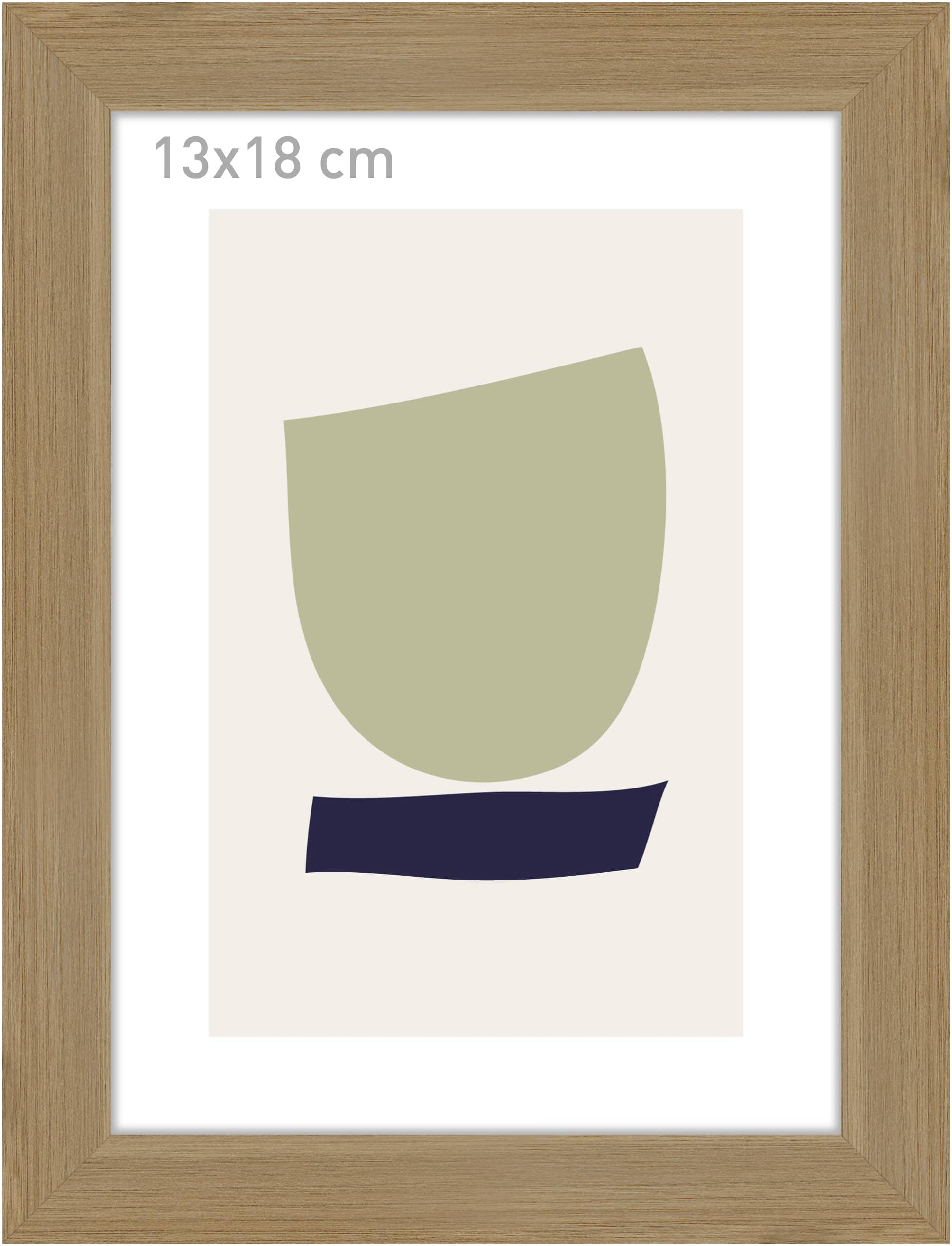 accent by nielsen Holz Bilderrahmen Velino, Eiche, 13 x 18 cm