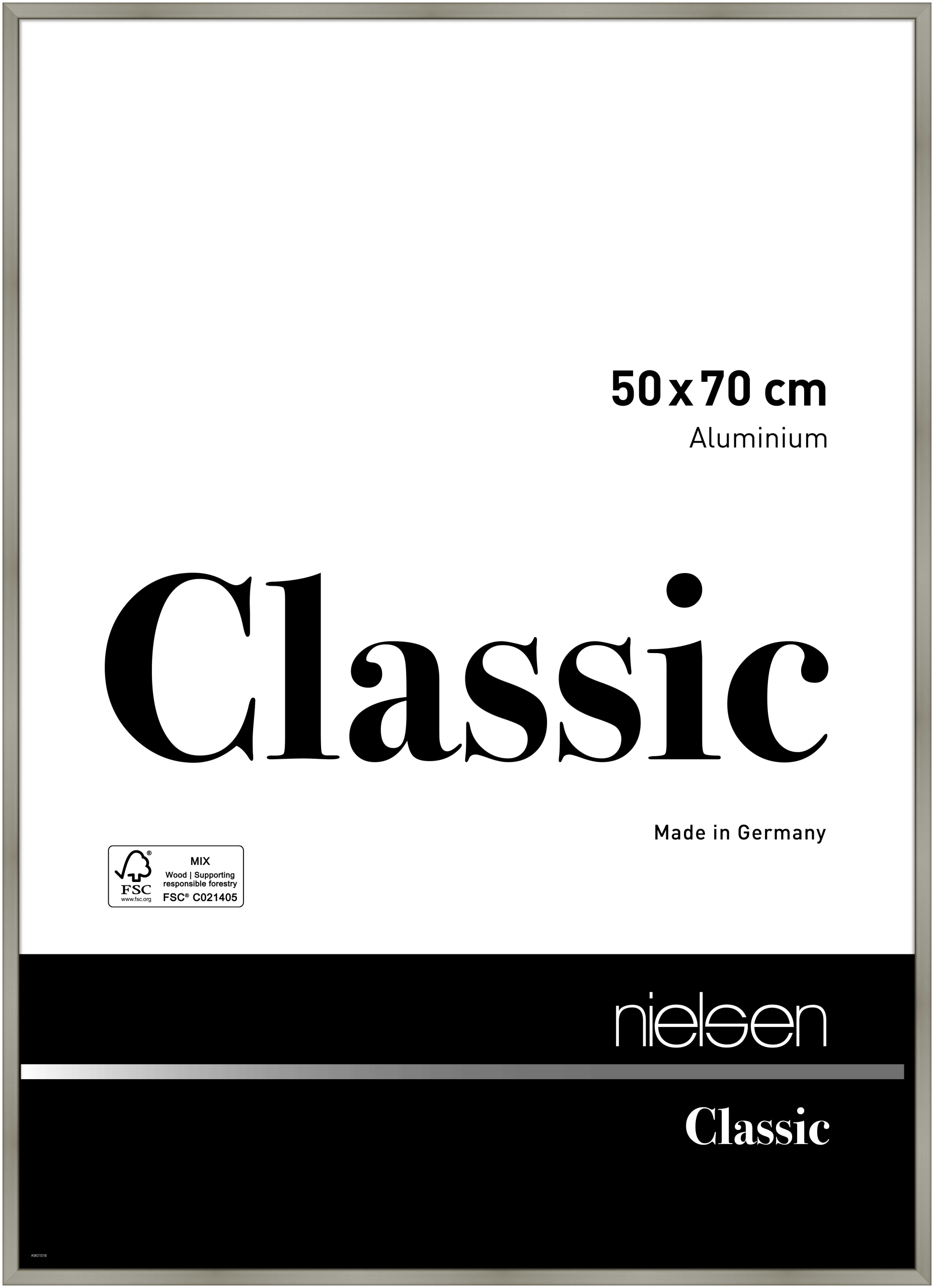 nielsen Aluminium Bilderrahmen Classic, 50x70 cm, Champagner