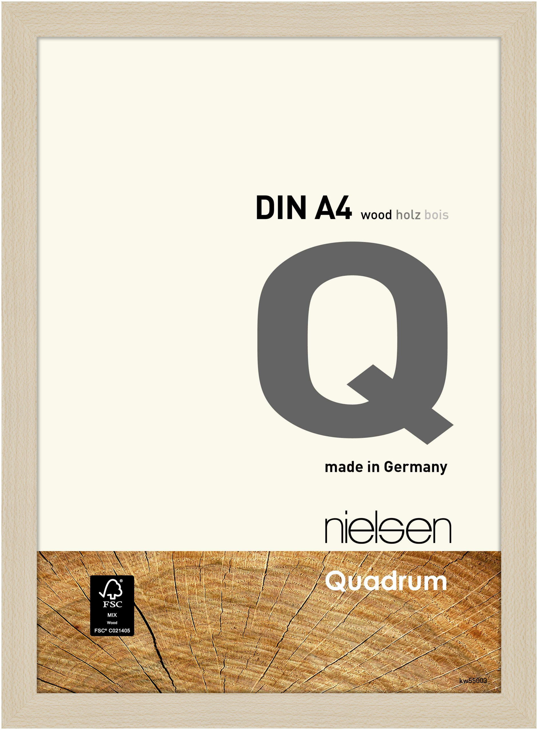 nielsen Holz Bilderrahmen Quadrum, 21x29,7 cm (A4), Ahorn
