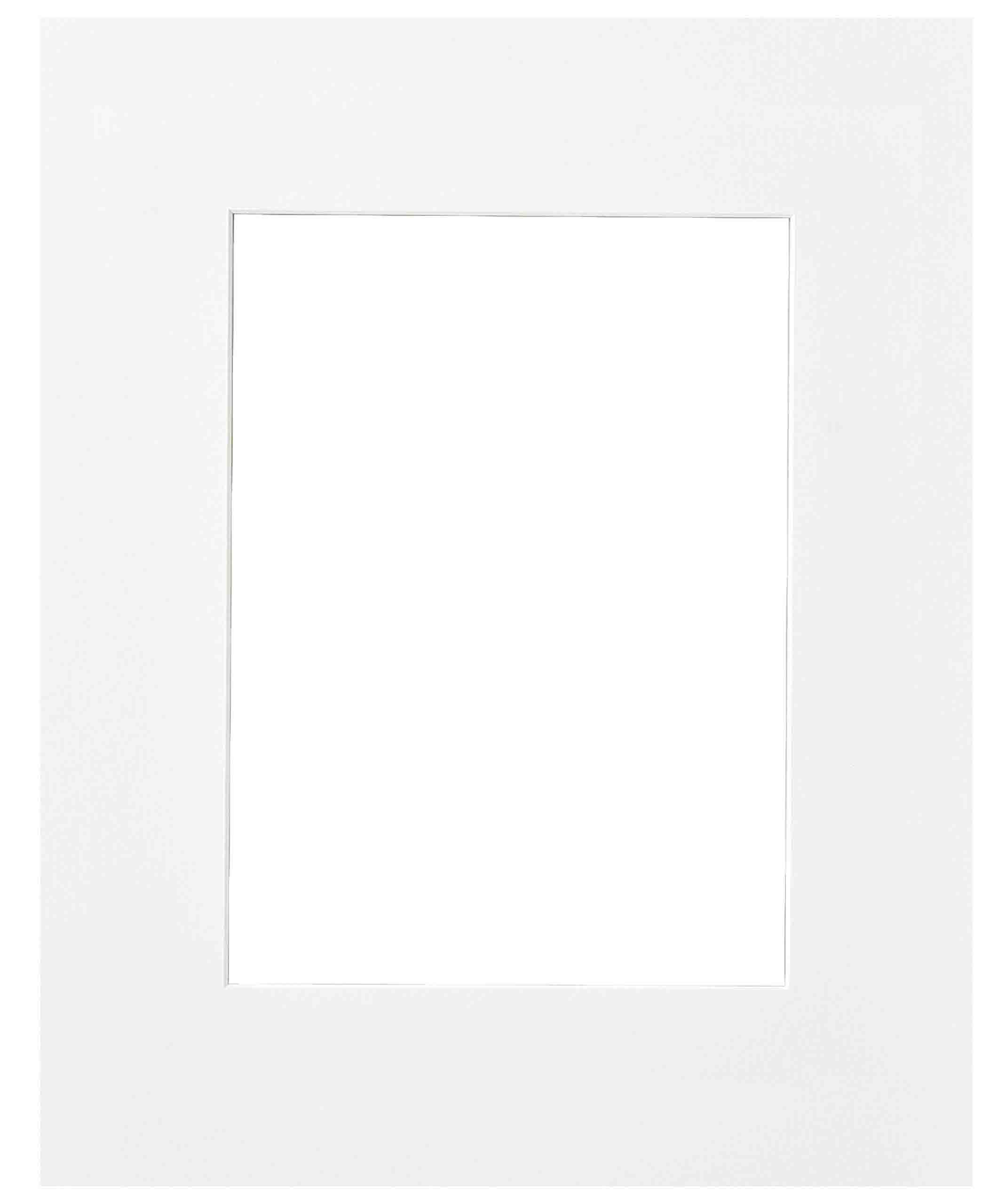 nielsen Passepartout Premium 2,0 mm, Außenformat 50x60 cm für Bilder DIN A3, weiß