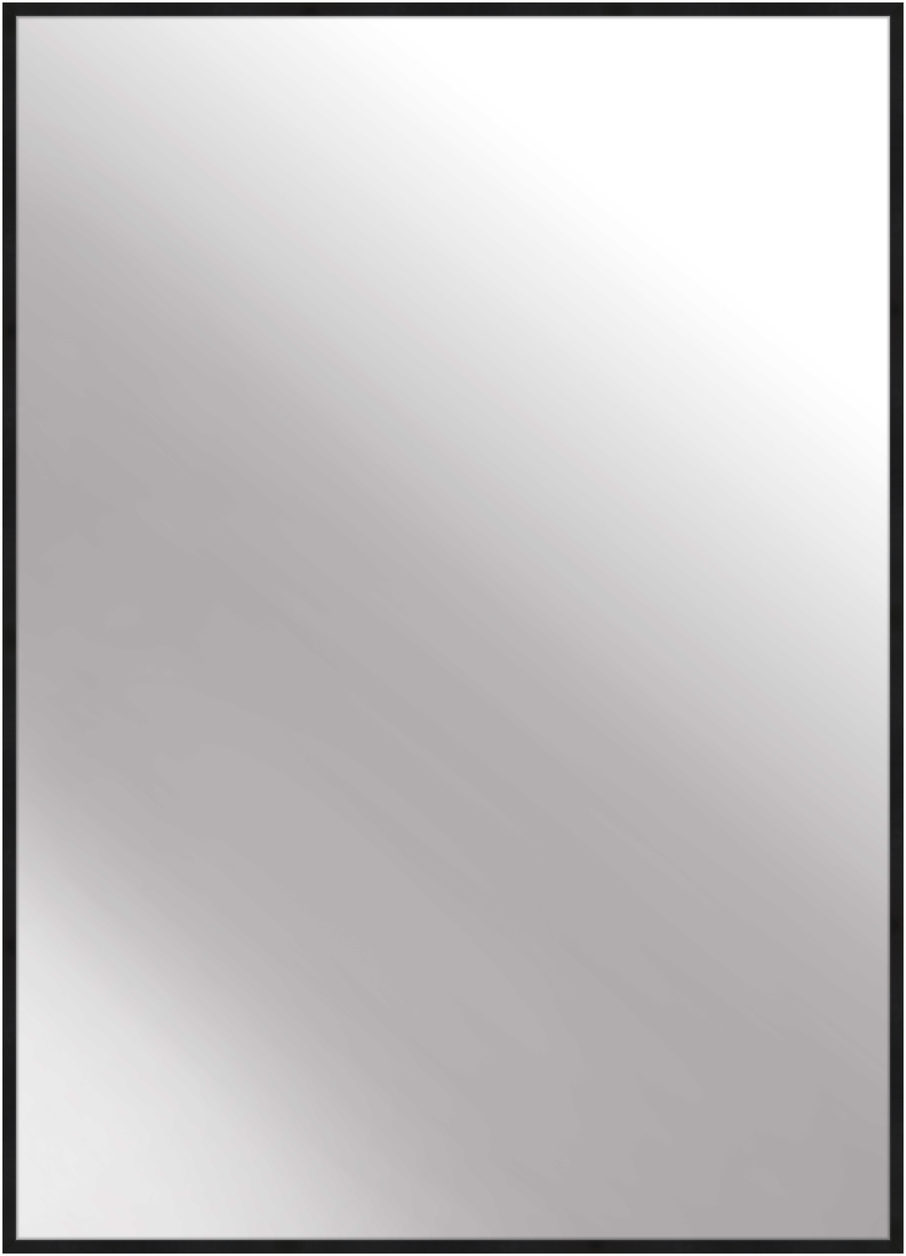nielsen HOME Wandspiegel Alpha, Eloxal Schwarz matt, Aluminium, ca. 50x70 cm