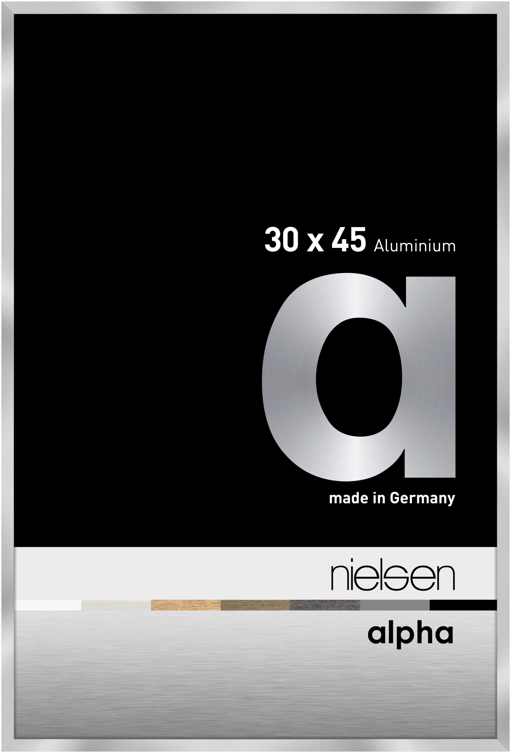 nielsen Aluminium Bilderrahmen Alpha, 30x45 cm, Silber