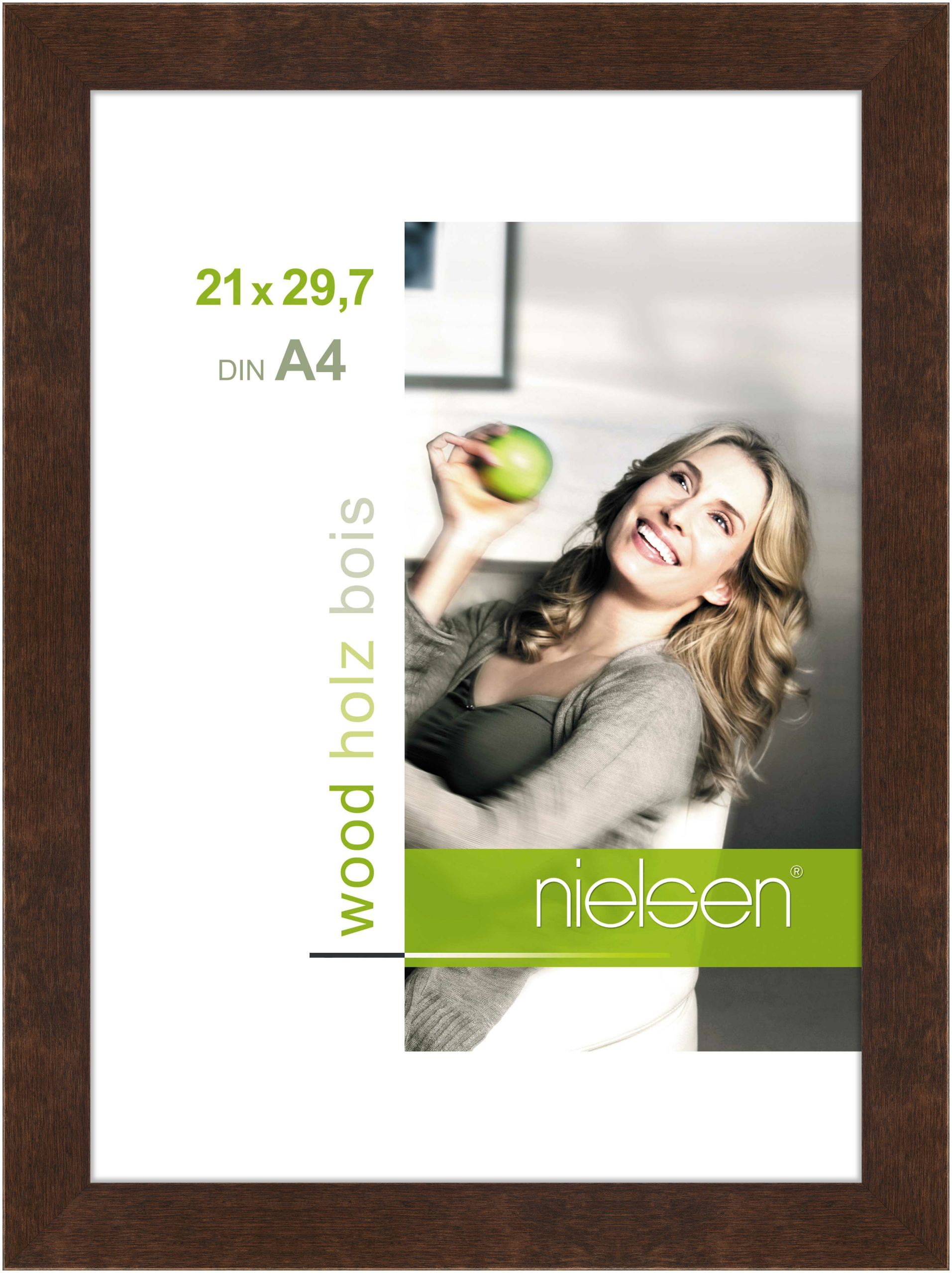 nielsen Holz Bilderrahmen Essential, 21x29,7 cm (A4), Palisander