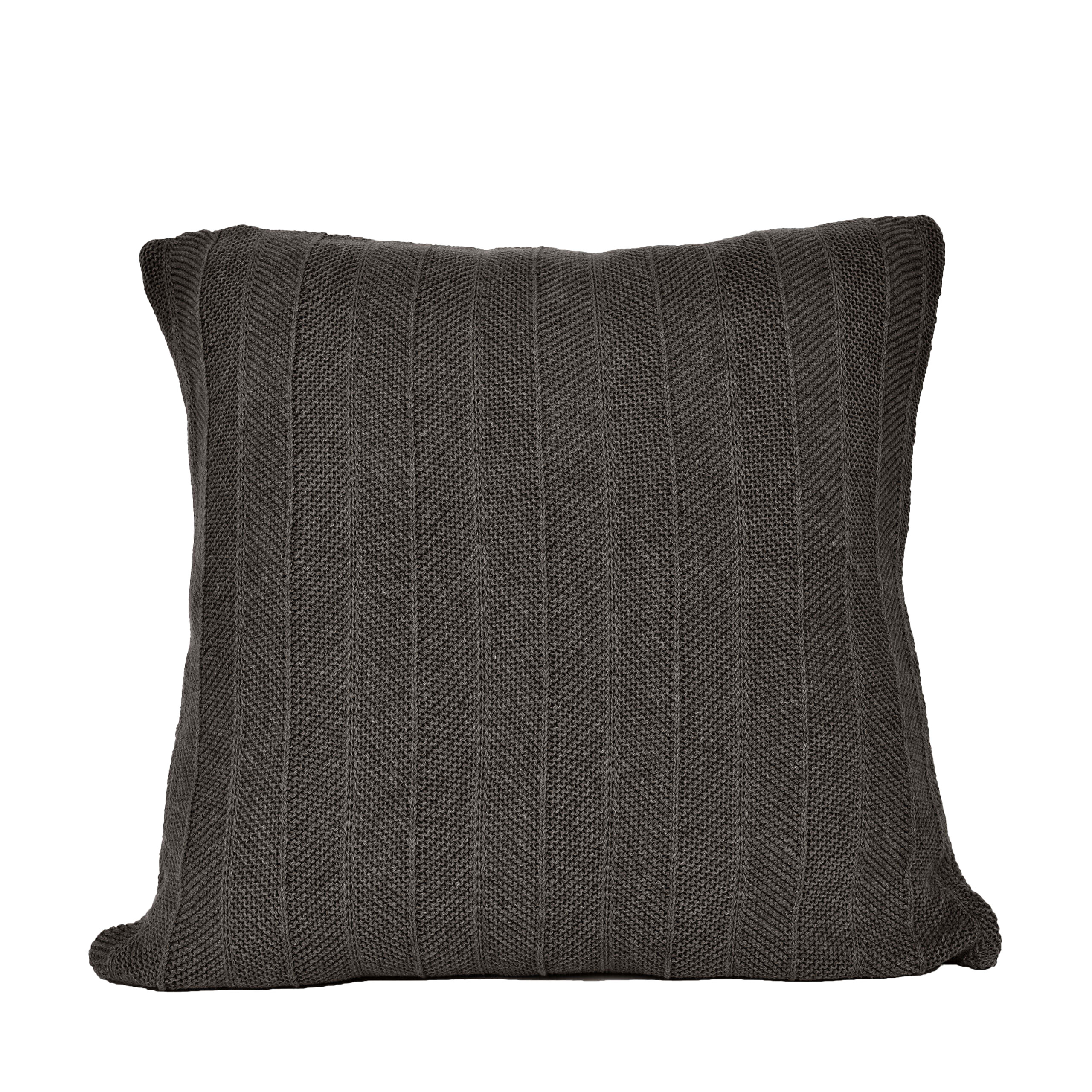 nielsen HOME Kissenbezug Arvid gestrickt,50x50 cm, Antik Grau, 100% Baumwolle, Strick, OEKO-TEX Standard 100