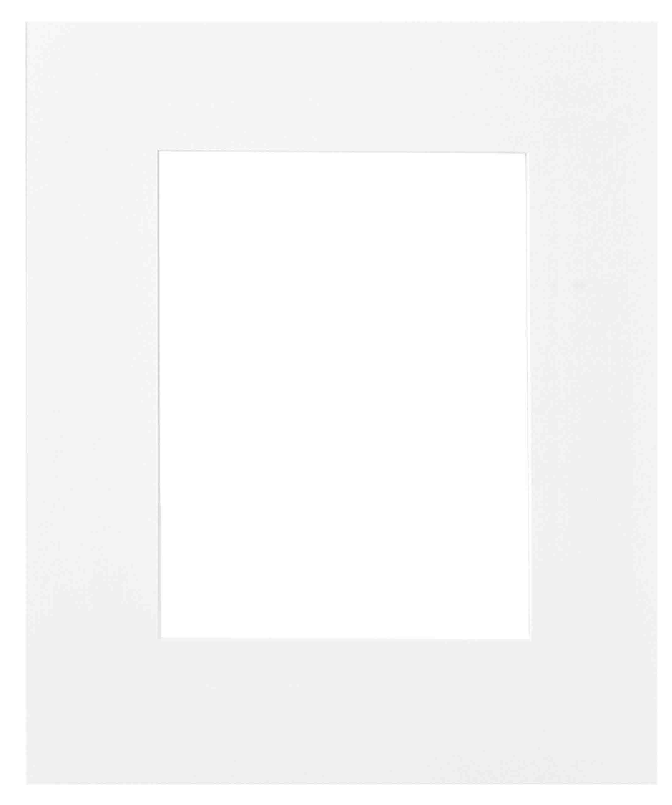 nielsen Passepartout Premium 2,0 mm, Außenformat 50x60 cm für Bilder 30x40 cm, weiß