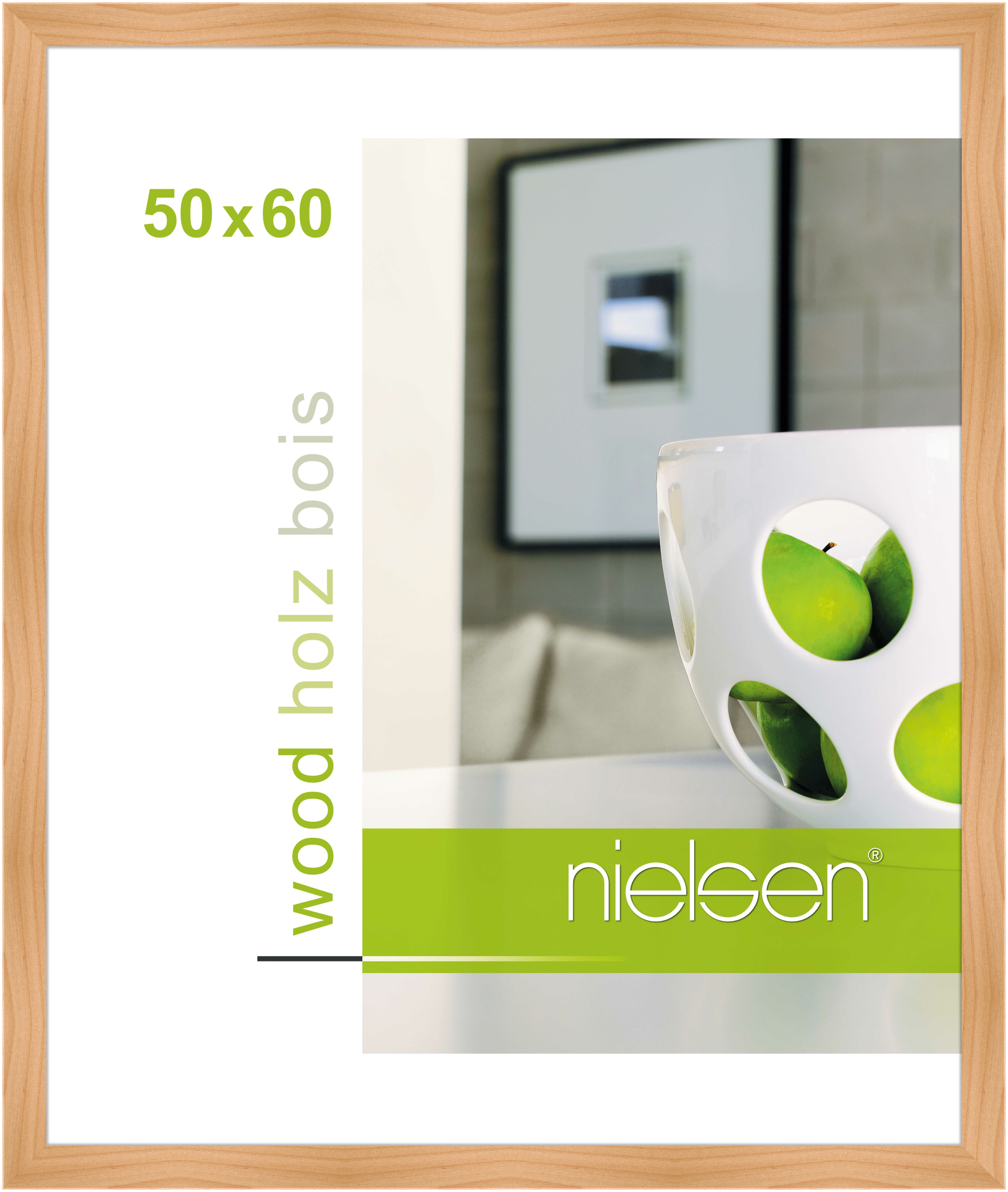 nielsen Holz Bilderrahmen Essential, 50x60 cm, Birke