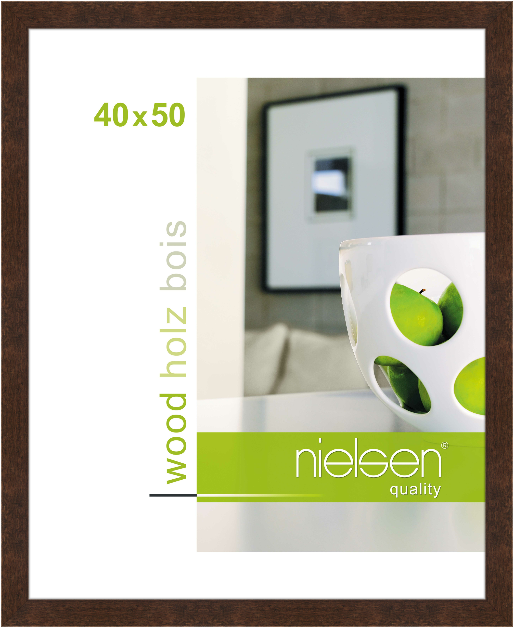 nielsen Holz Bilderrahmen Essential, 40x50 cm, Palisander