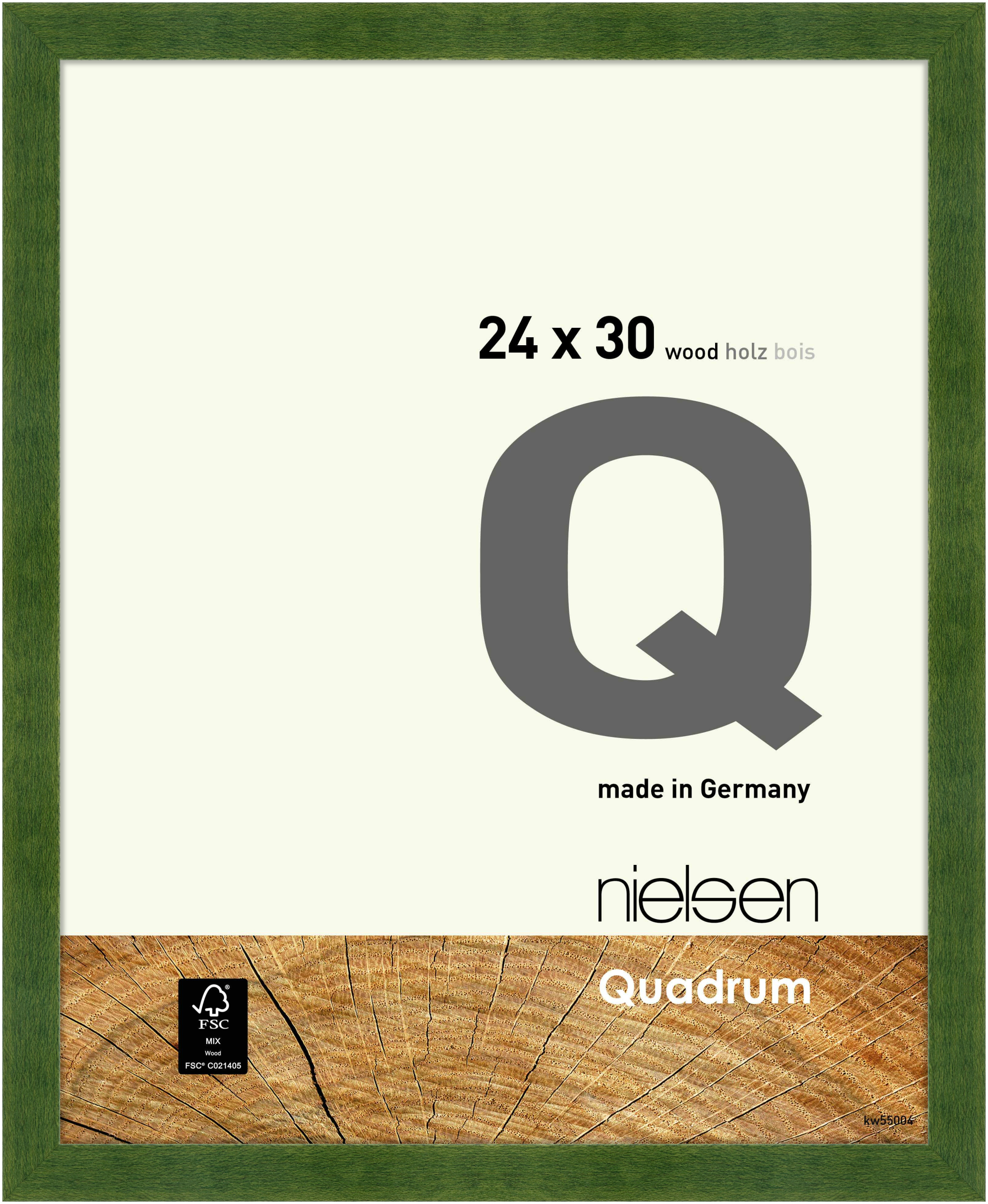 nielsen Holz Bilderrahmen Quadrum, 24x30 cm, Grün