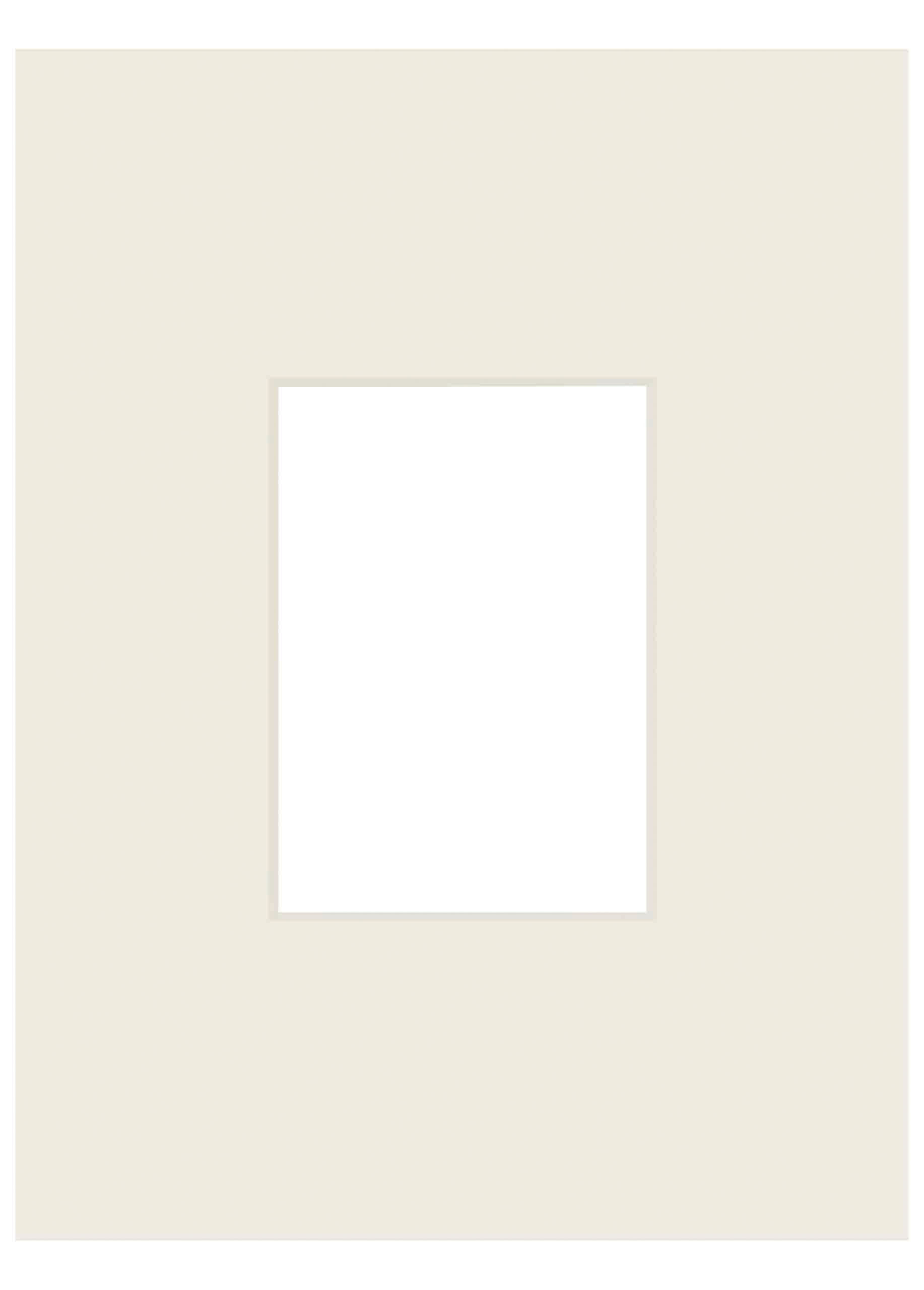 nielsen Passepartout Premium 2,5 mm, Außenformat 30x40 cm für Bilder 13x18 cm, antikweiß (creme)