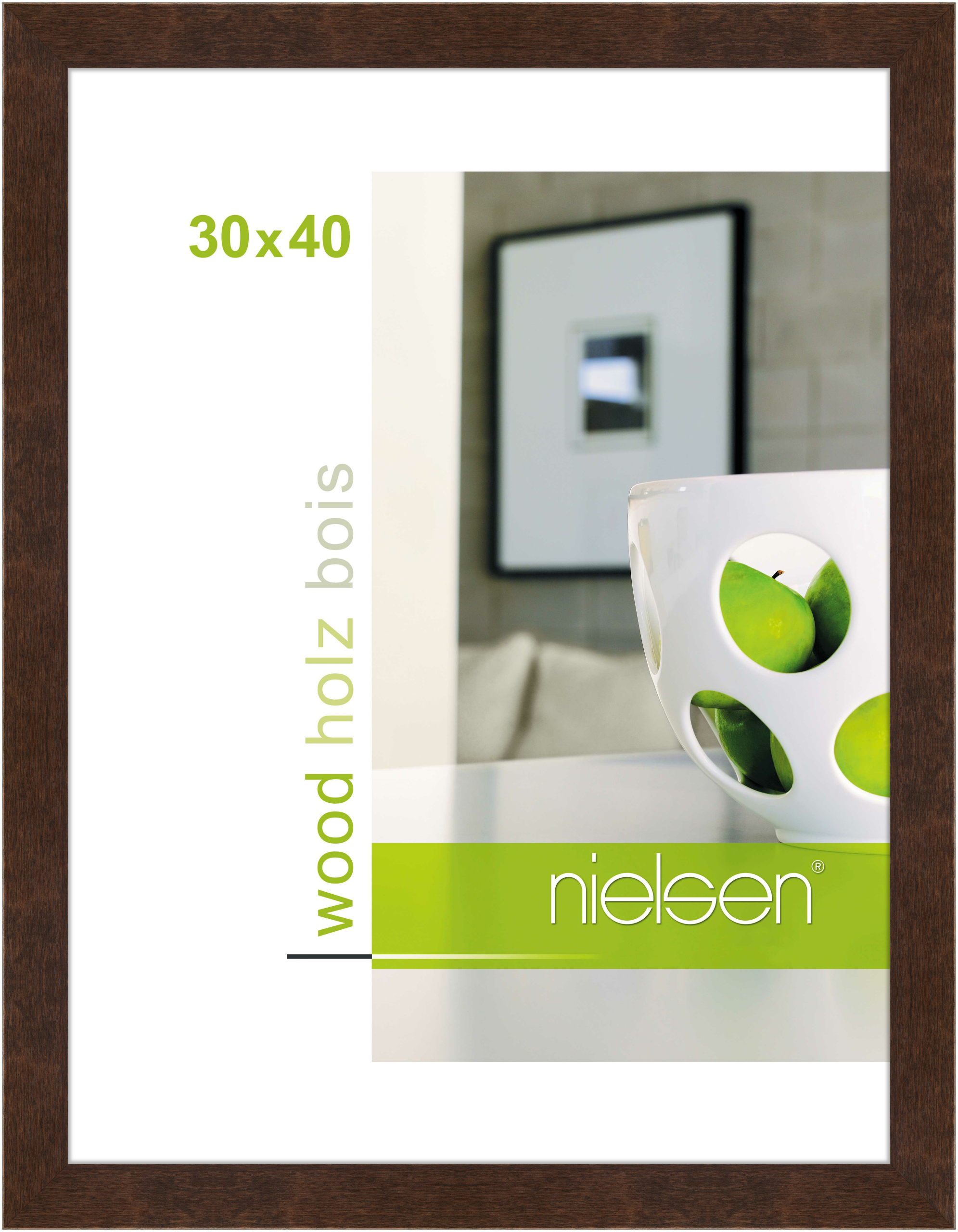 nielsen Holz Bilderrahmen Essential, 30x40 cm, Palisander