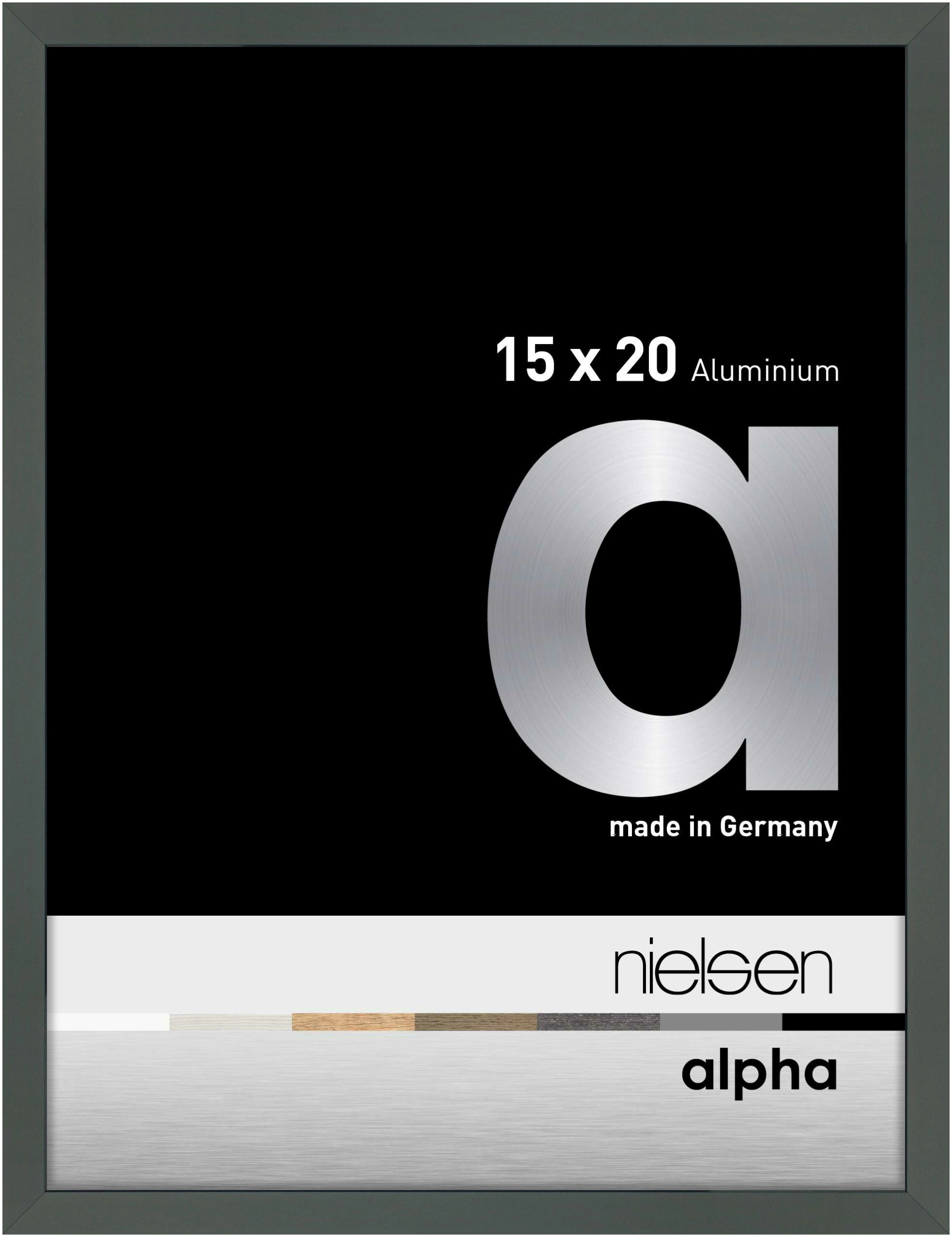 nielsen Aluminium Bilderrahmen Alpha, 15x20 cm, Platin