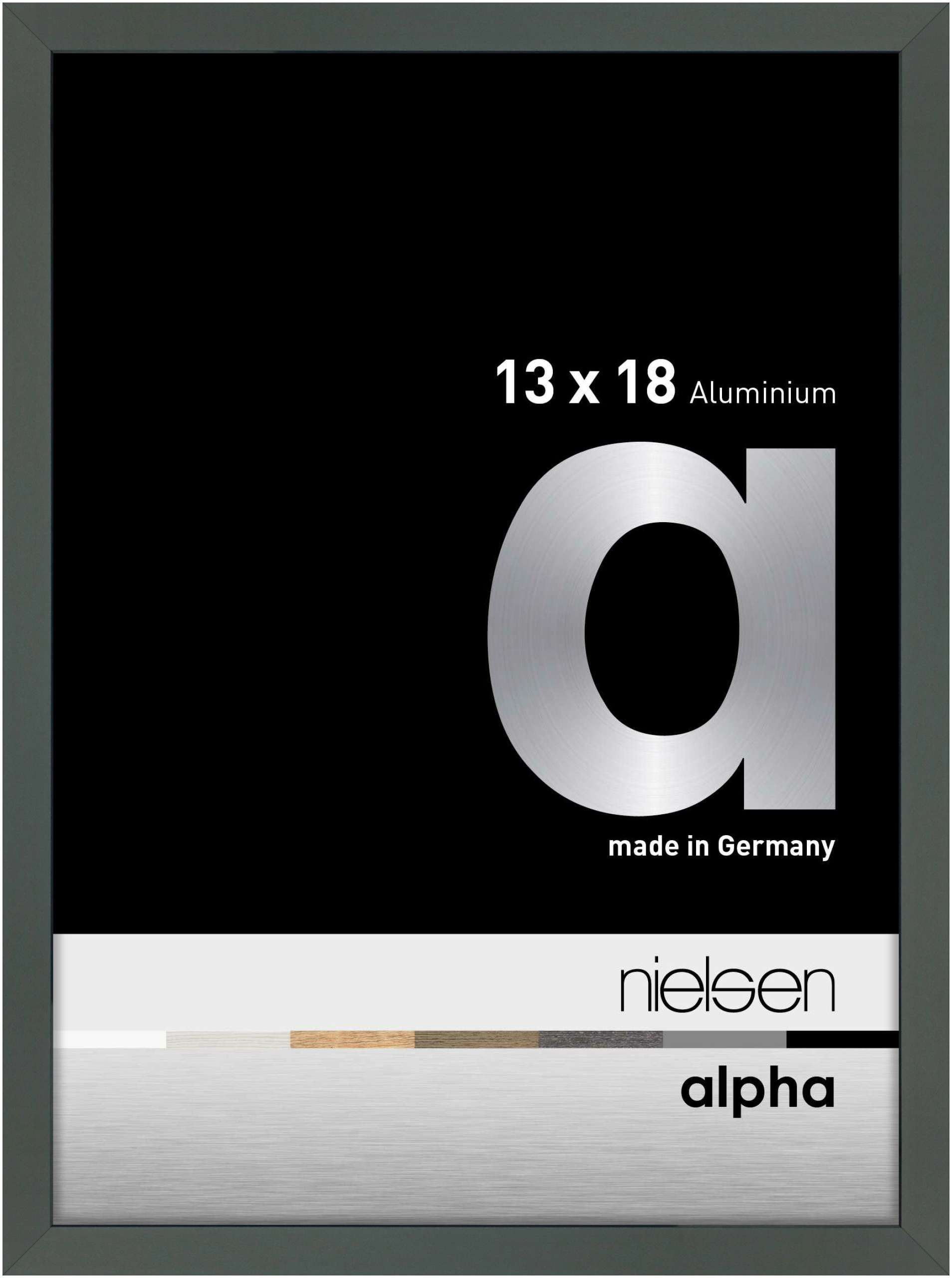 nielsen Aluminium Bilderrahmen Alpha, 13x18 cm, Platin