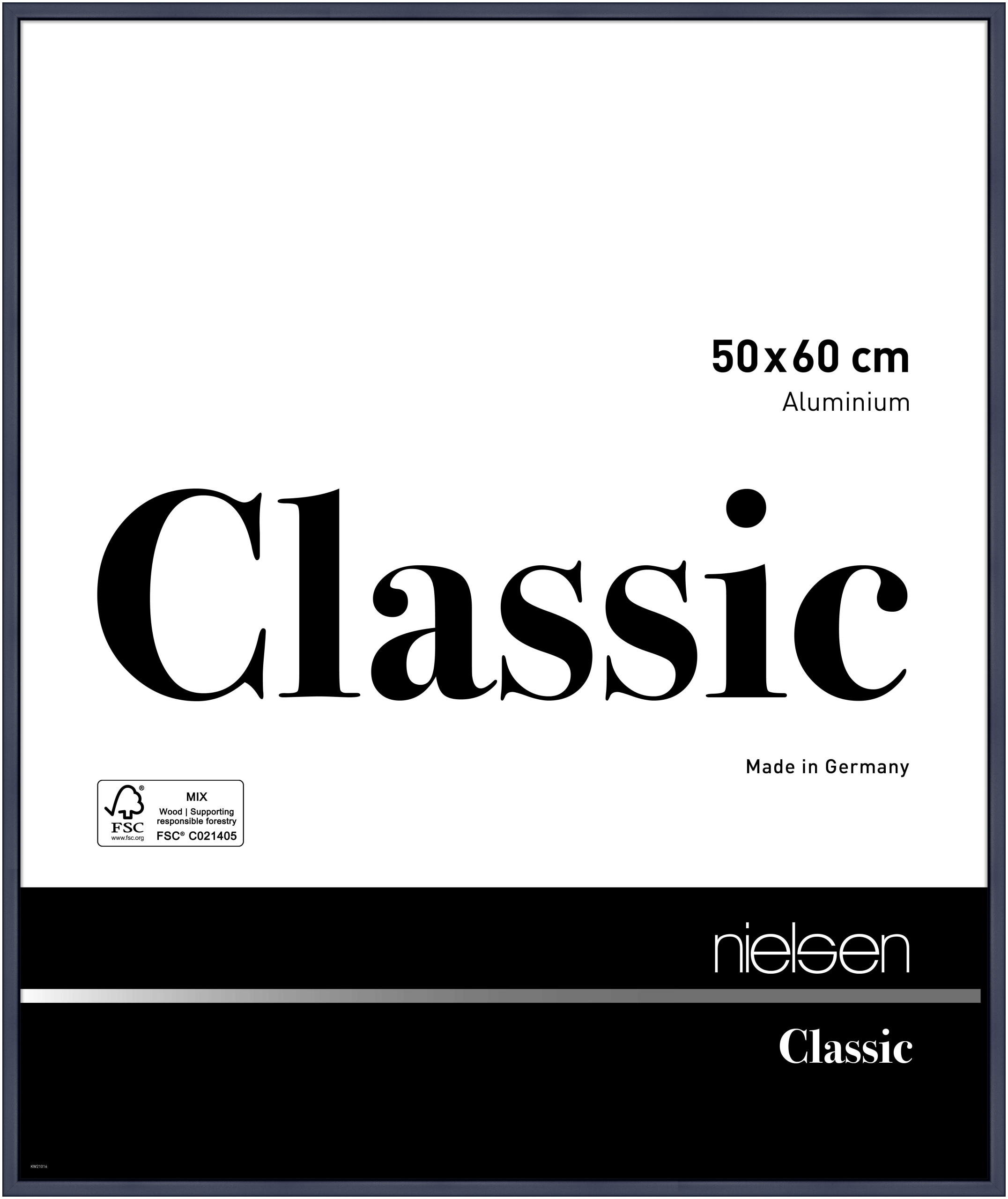 nielsen Aluminium Bilderrahmen Classic, 50x60 cm, Blu