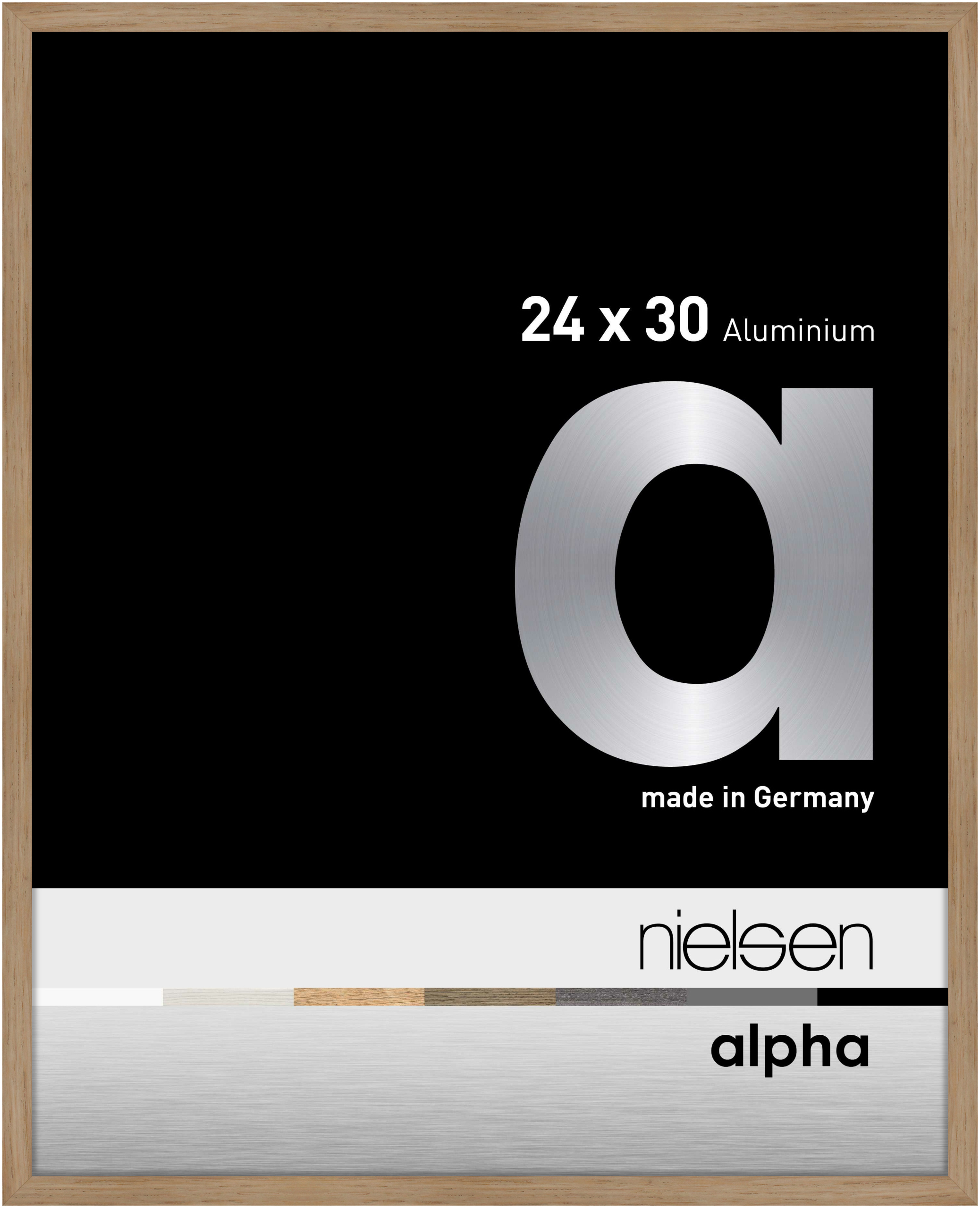 nielsen Aluminium Bilderrahmen Alpha, 24x30 cm, Eiche