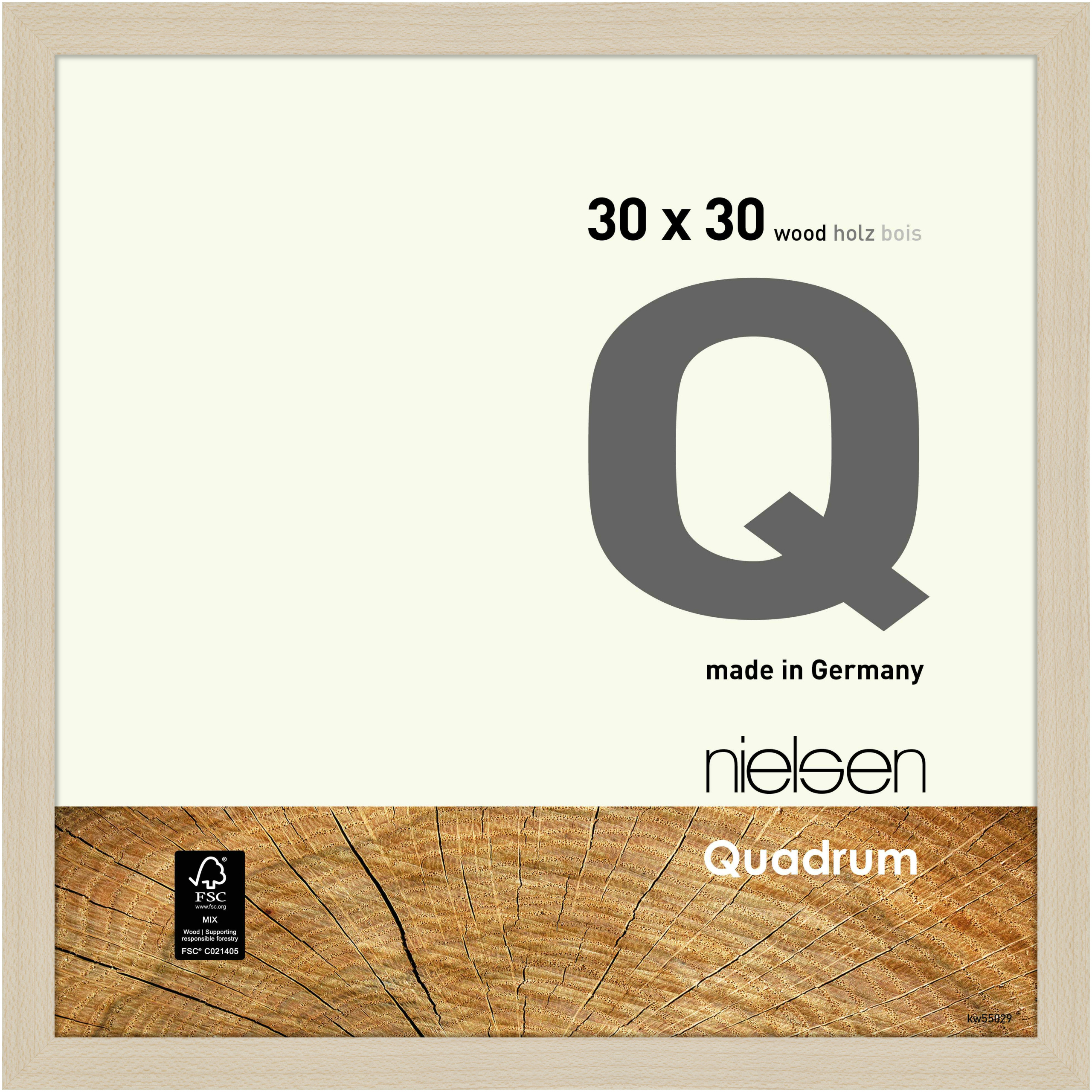 nielsen Holz Bilderrahmen Quadrum, 30x30 cm, Ahorn