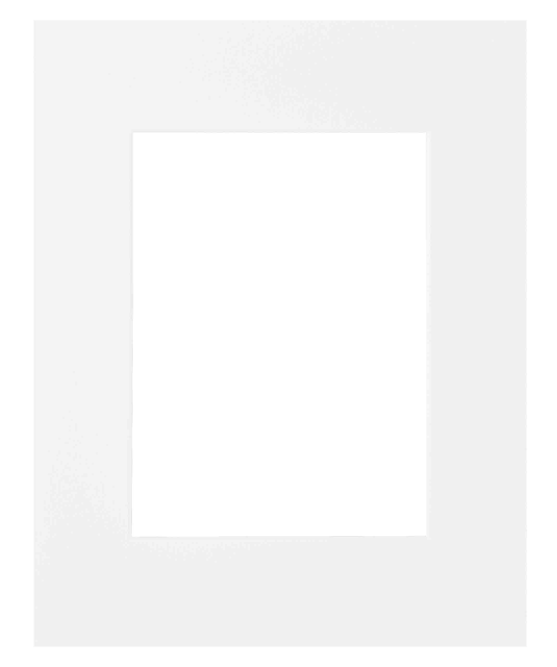 nielsen Passepartout Premium 2,0 mm, Außenformat 24x30 cm für Bilder 13x18 cm, weiß