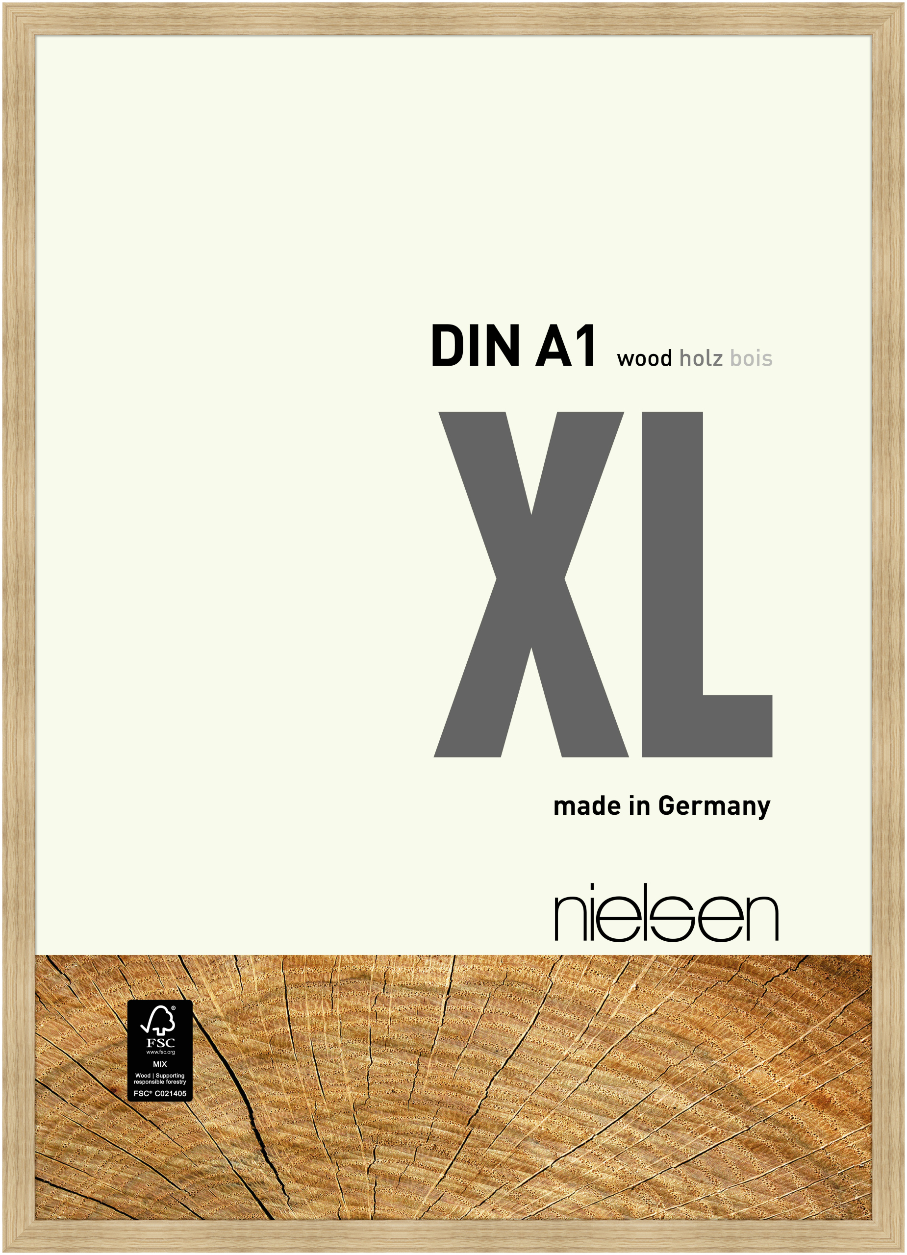 nielsen Holz Bilderrahmen XL, 59,4x84,1 cm (A1), Eiche