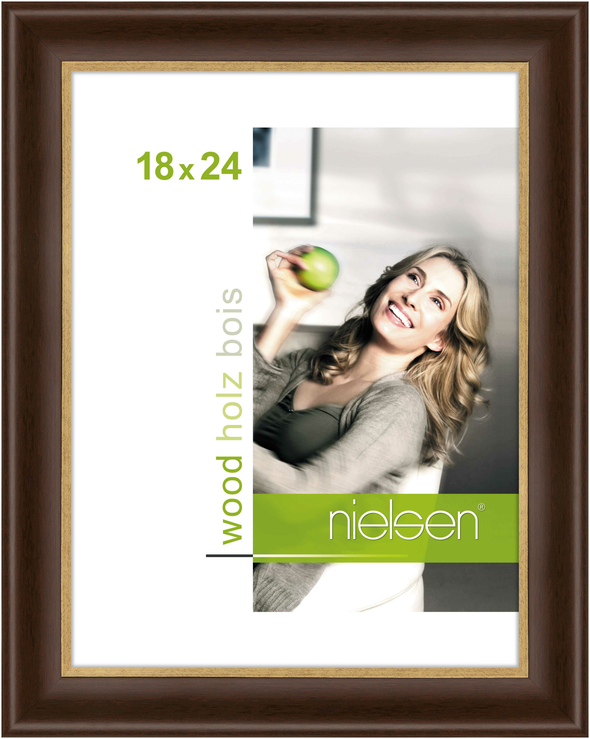 nielsen Holz Bilderrahmen Derby, 18x24 cm, Palisander