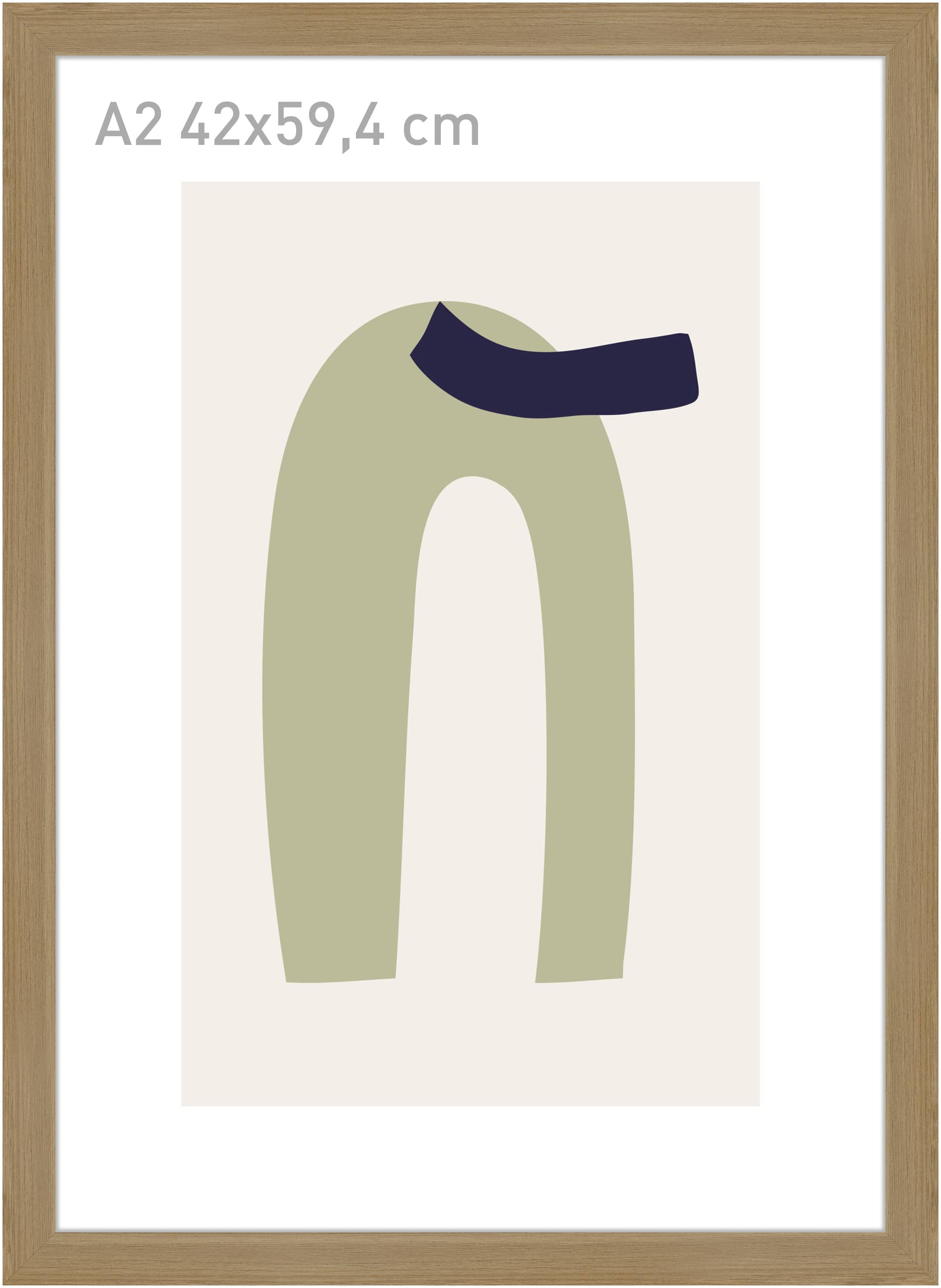 accent by nielsen Holz Bilderrahmen Velino, Eiche, 42 x 59,4 cm (A2)