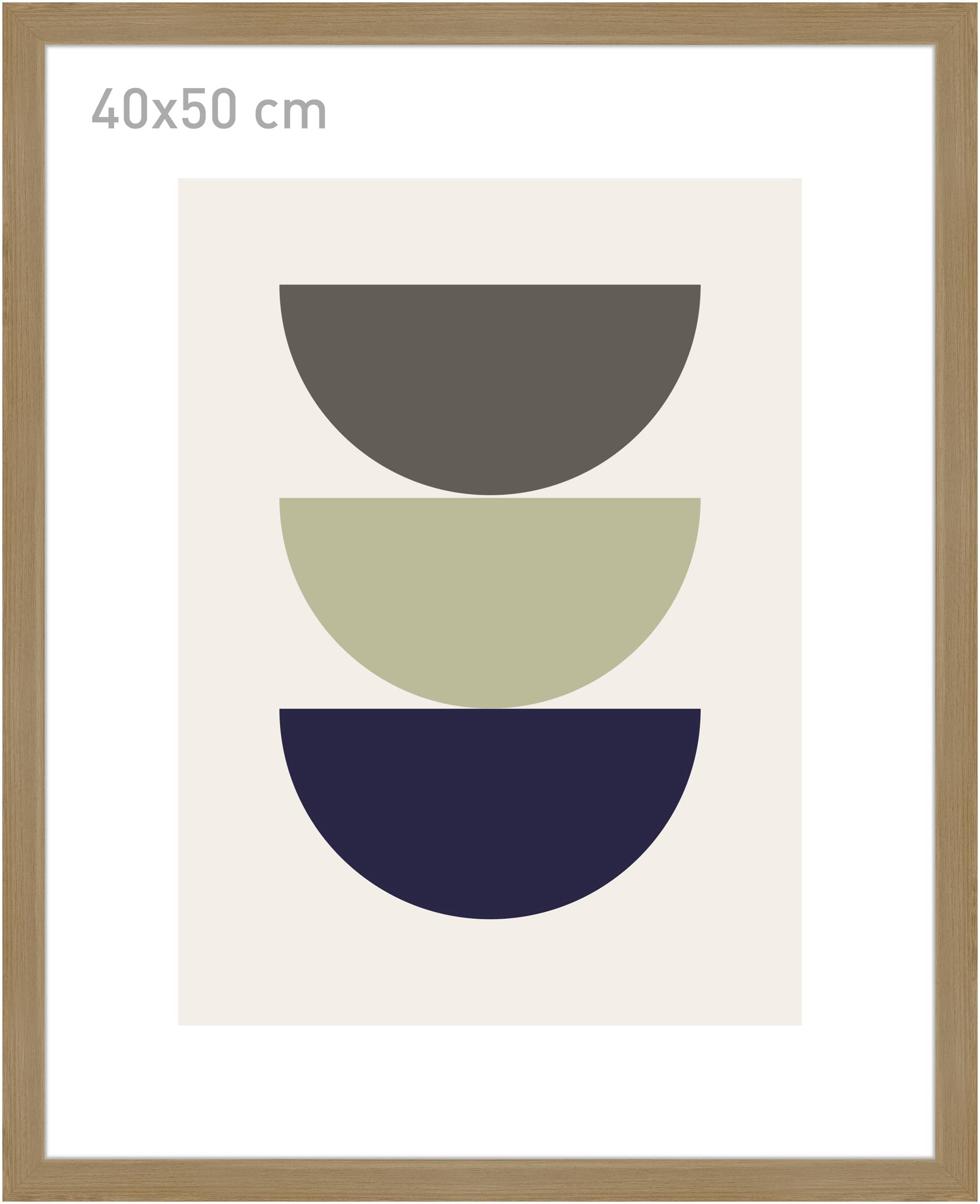 accent by nielsen Holz Bilderrahmen Velino, Eiche, 40 x 50 cm