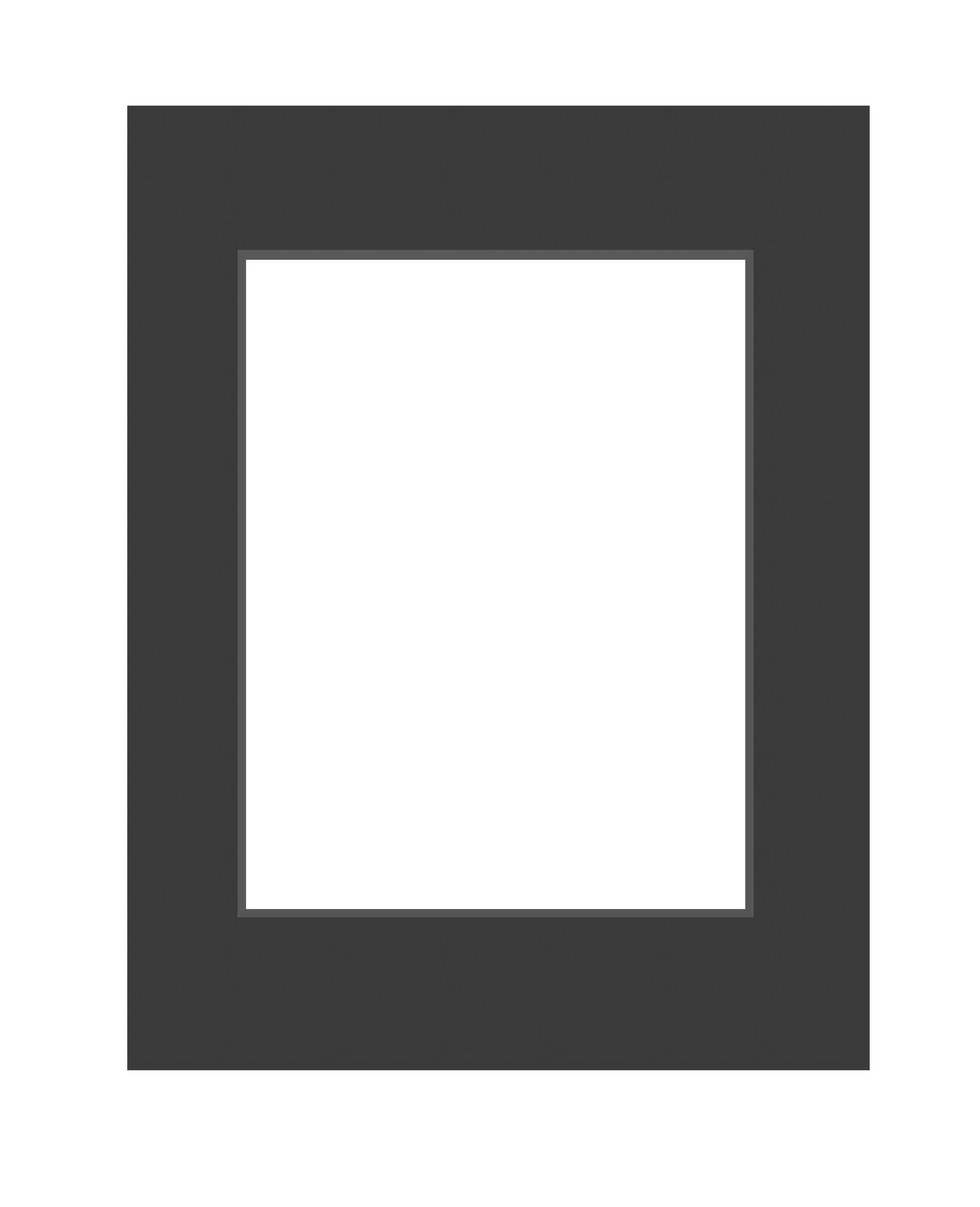 DEHA Design Passepartout 30x40 cm für Bilder im Format 20,5x29,5 cm (DIN A4), Schwarz