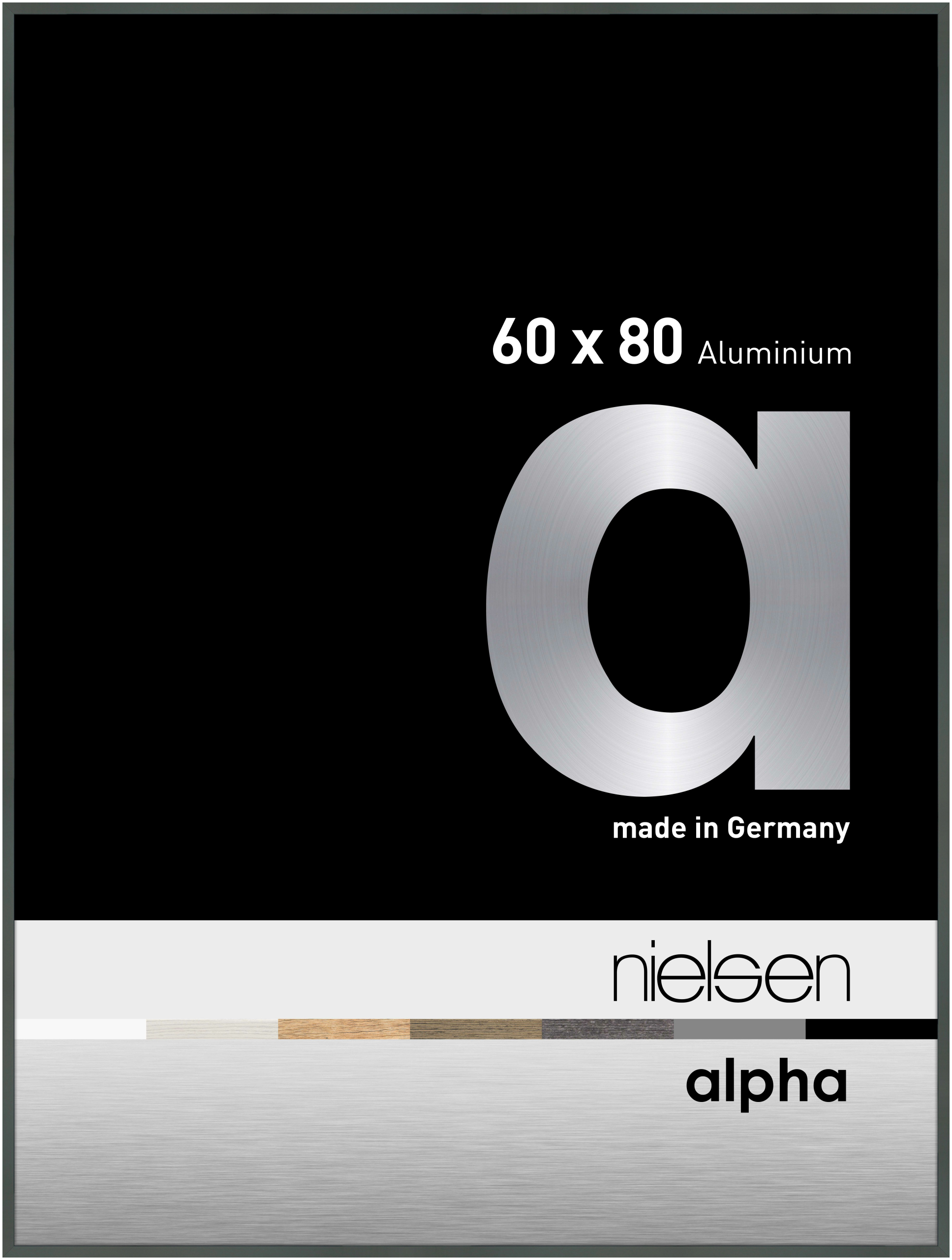 nielsen Aluminium Bilderrahmen Alpha, 60x80 cm, Platin