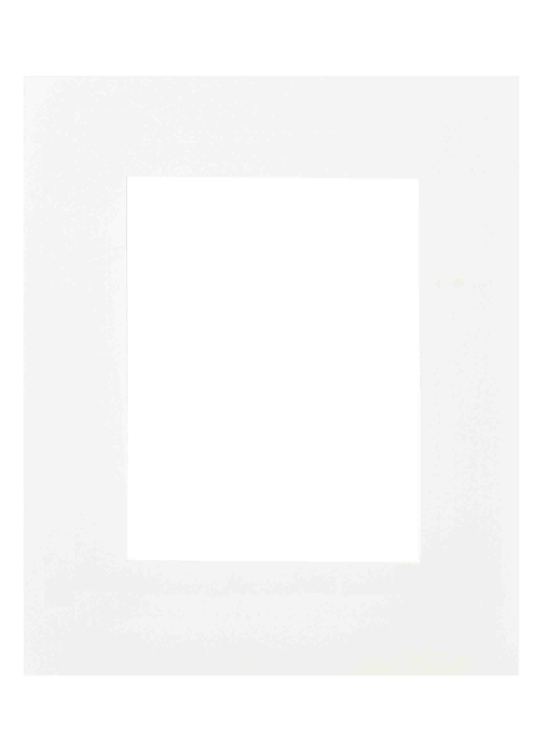 nielsen Passepartout Premium 2,6 mm, Außenformat 50x60 cm für Bilder 30x40 cm, weiß