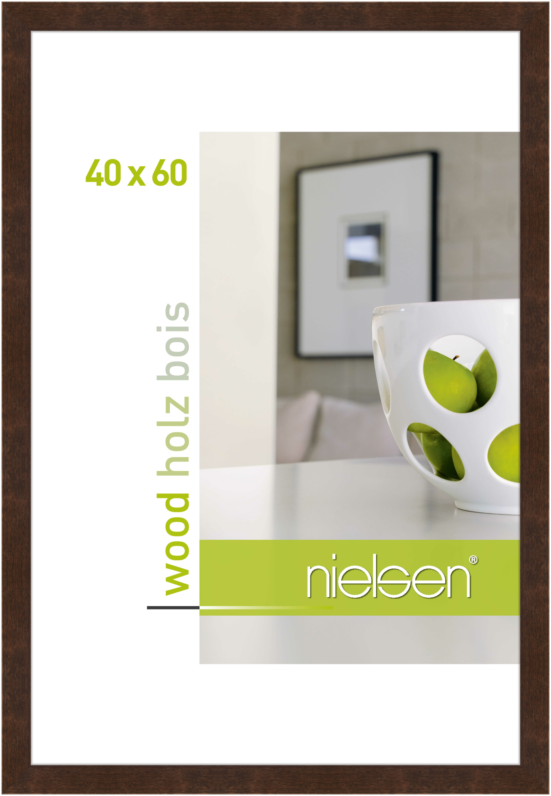 nielsen Holz Bilderrahmen Essential, 40x60 cm, Palisander