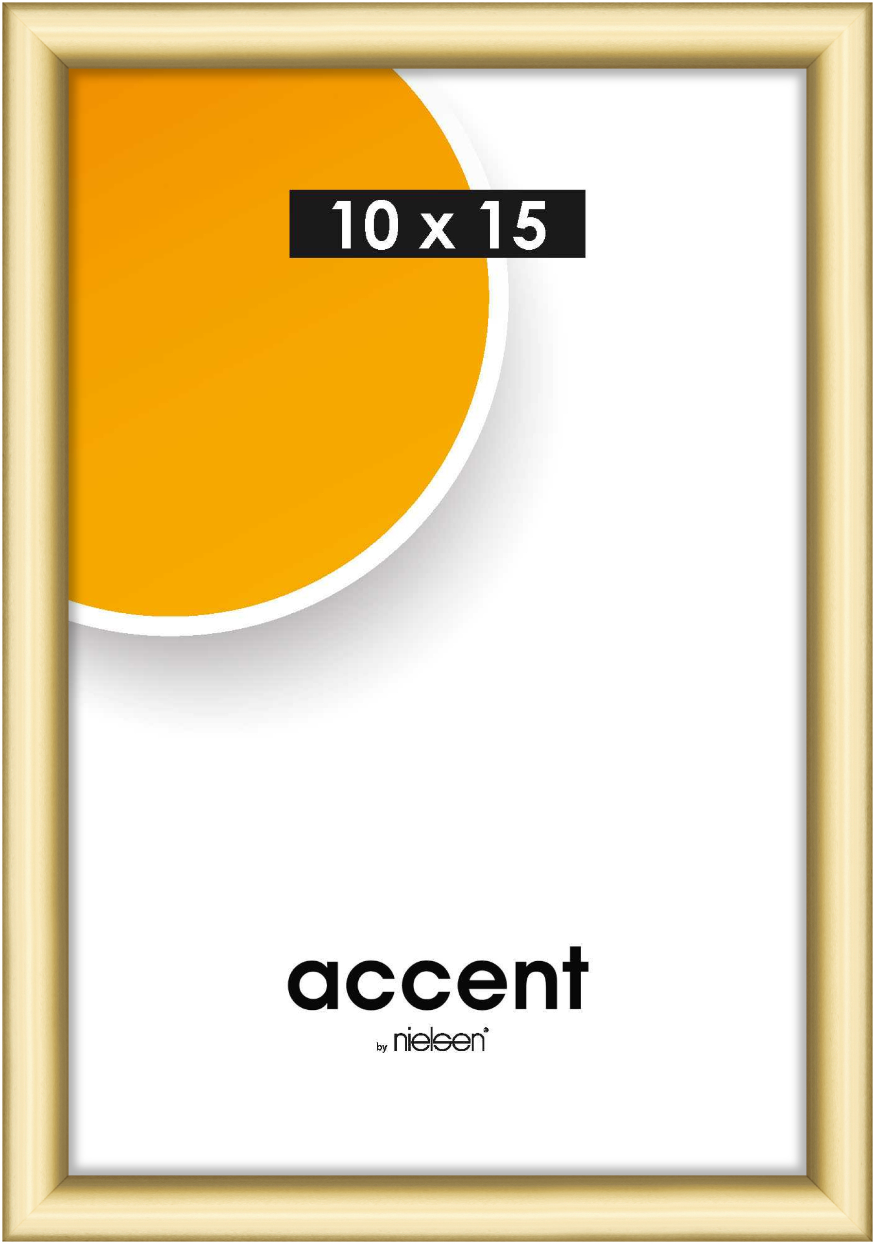 accent by nielsen Kunststoff Bilderrahmen Colorado Uni, 10x15 cm, Gold