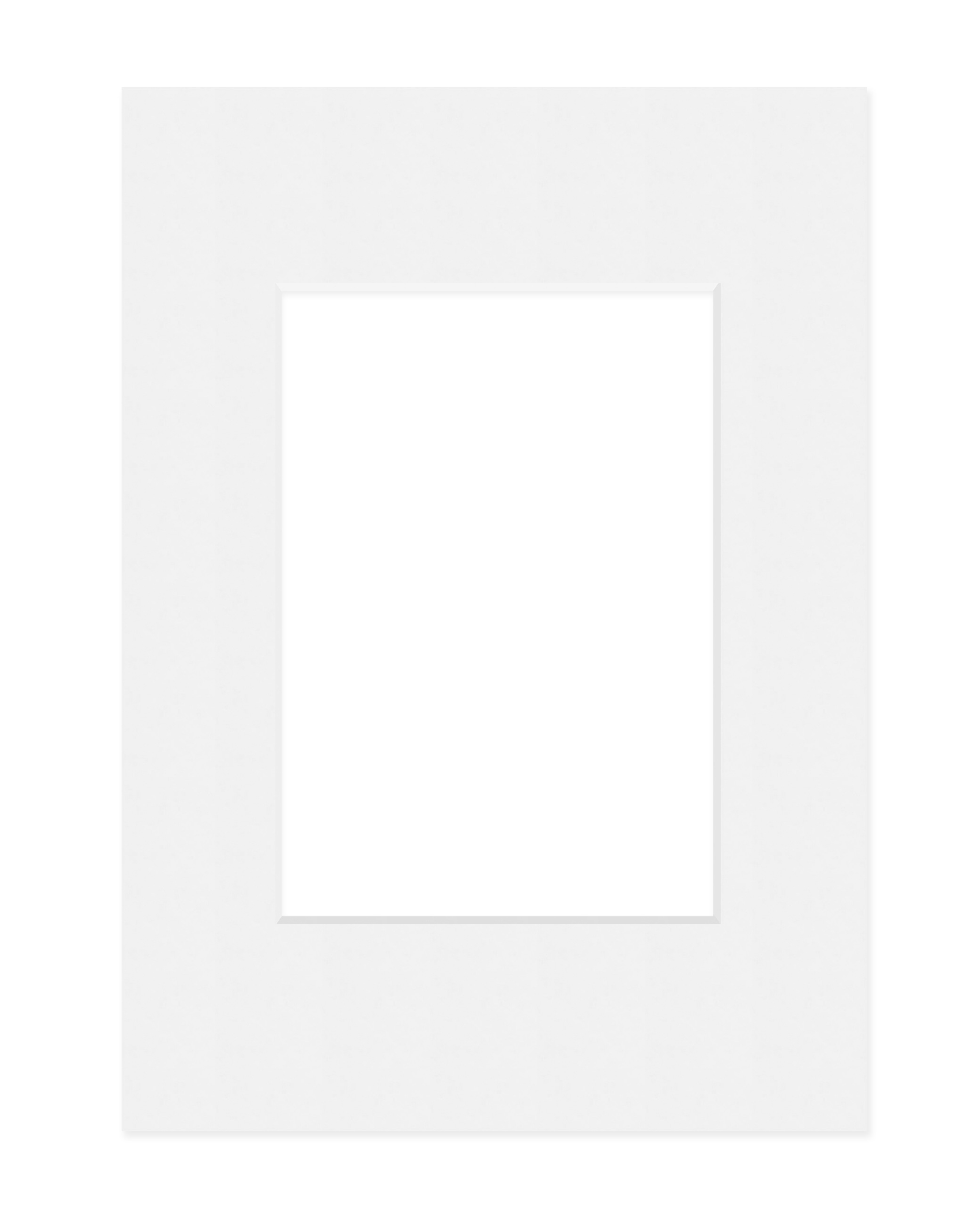 DEHA Design Passepartout 21x29,7 cm (DIN A4) für Bilder im Format 13x18 cm, Hellweiß