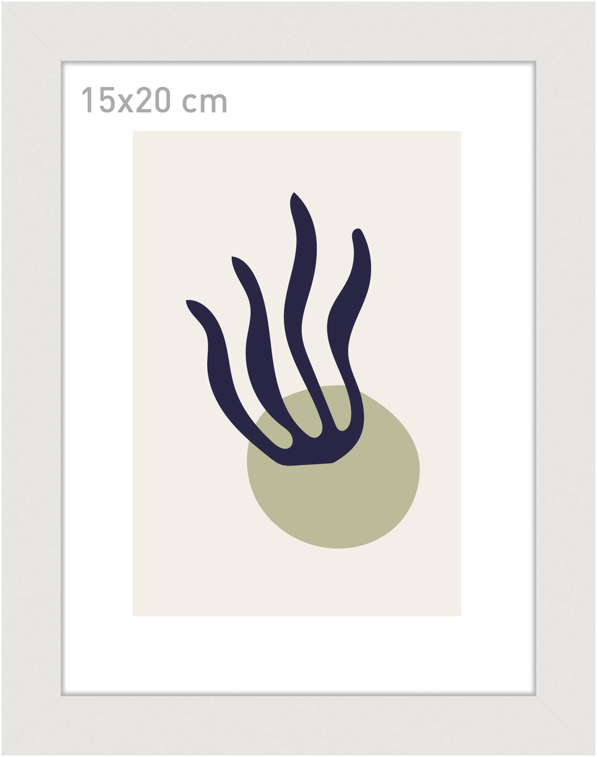 accent by nielsen Holz Bilderrahmen Velino, Weiß, 15 x 20 cm