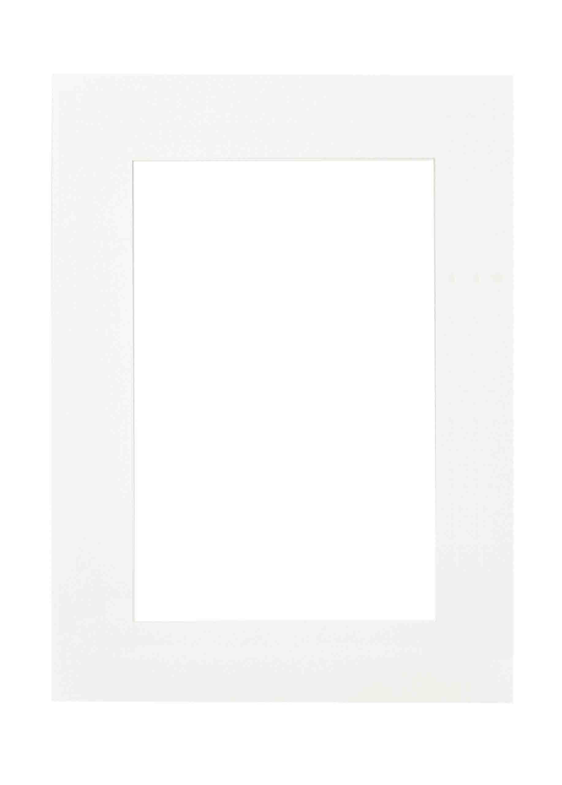 nielsen Passepartout Premium 2,6 mm, Außenformat 50x70 cm für Bilder 30x45 cm, weiß