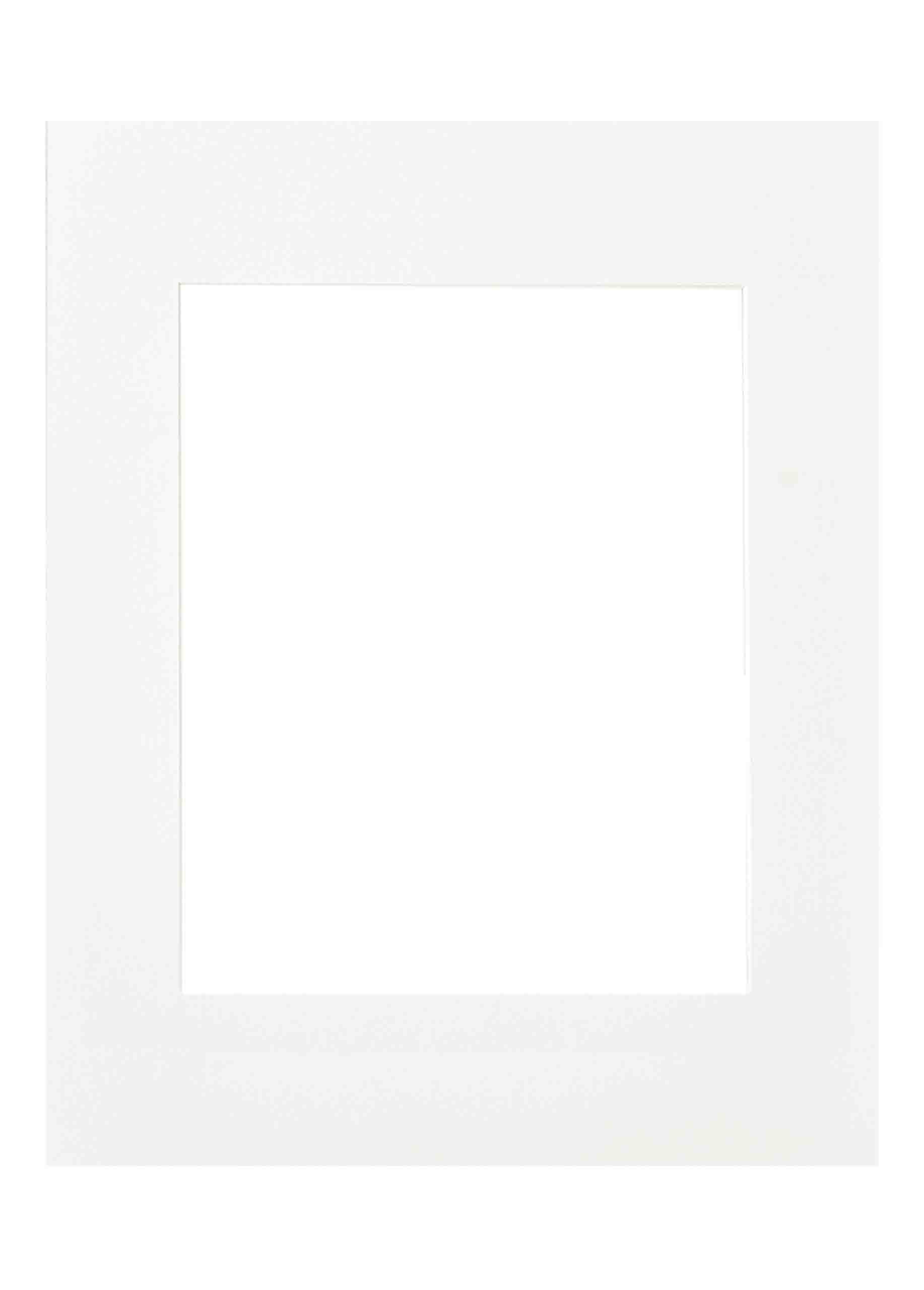 nielsen Passepartout Premium 2,6 mm, Außenformat 40x50 cm für Bilder 28x35 cm, weiß