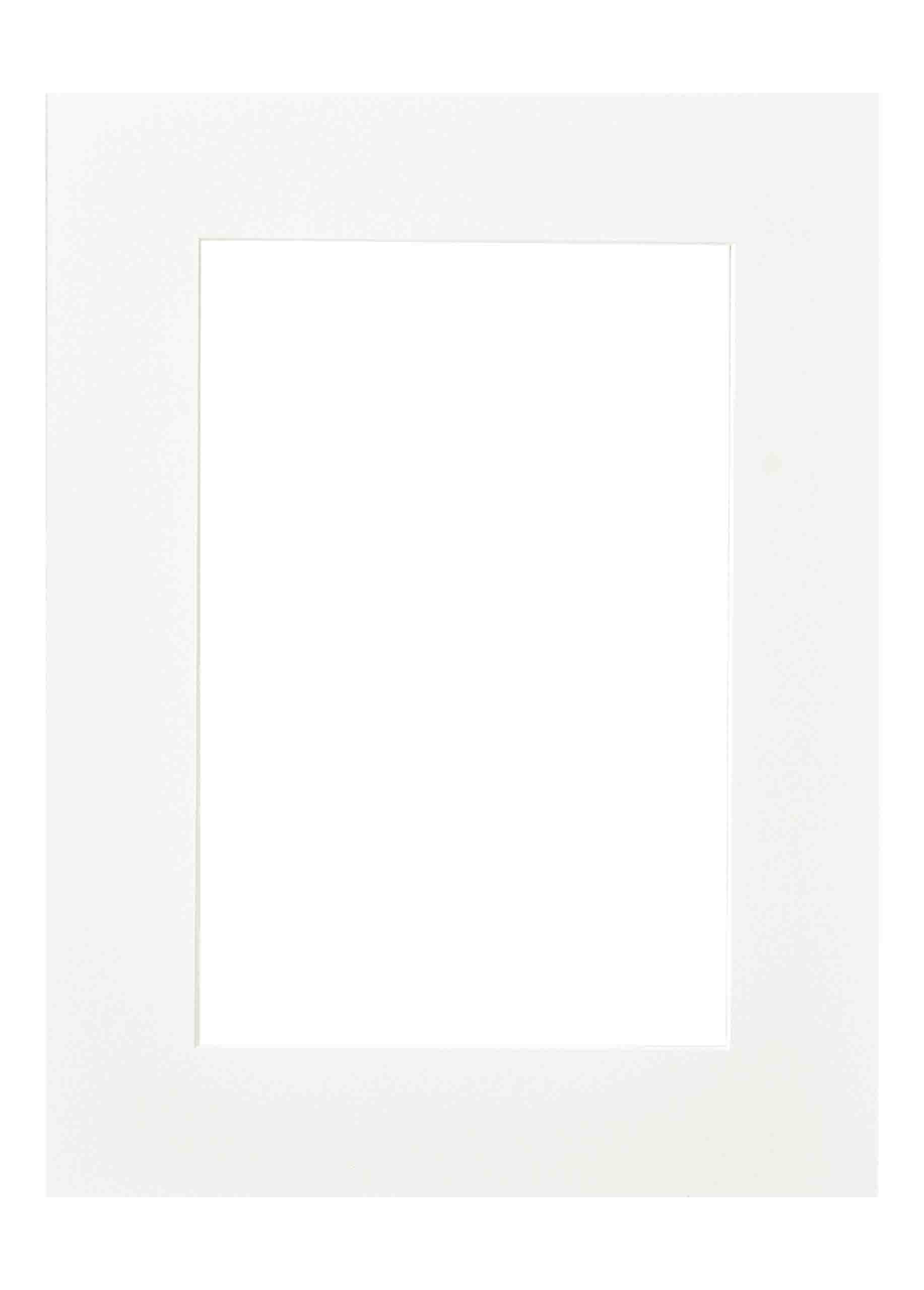 nielsen Passepartout Premium 2,6 mm, Außenformat 30x40 cm für Bilder 20x30 cm, weiß