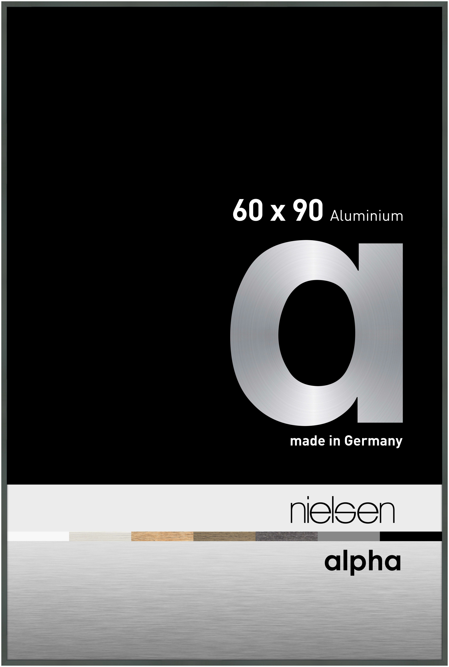 nielsen Aluminium Bilderrahmen Alpha, 60x90 cm, Platin