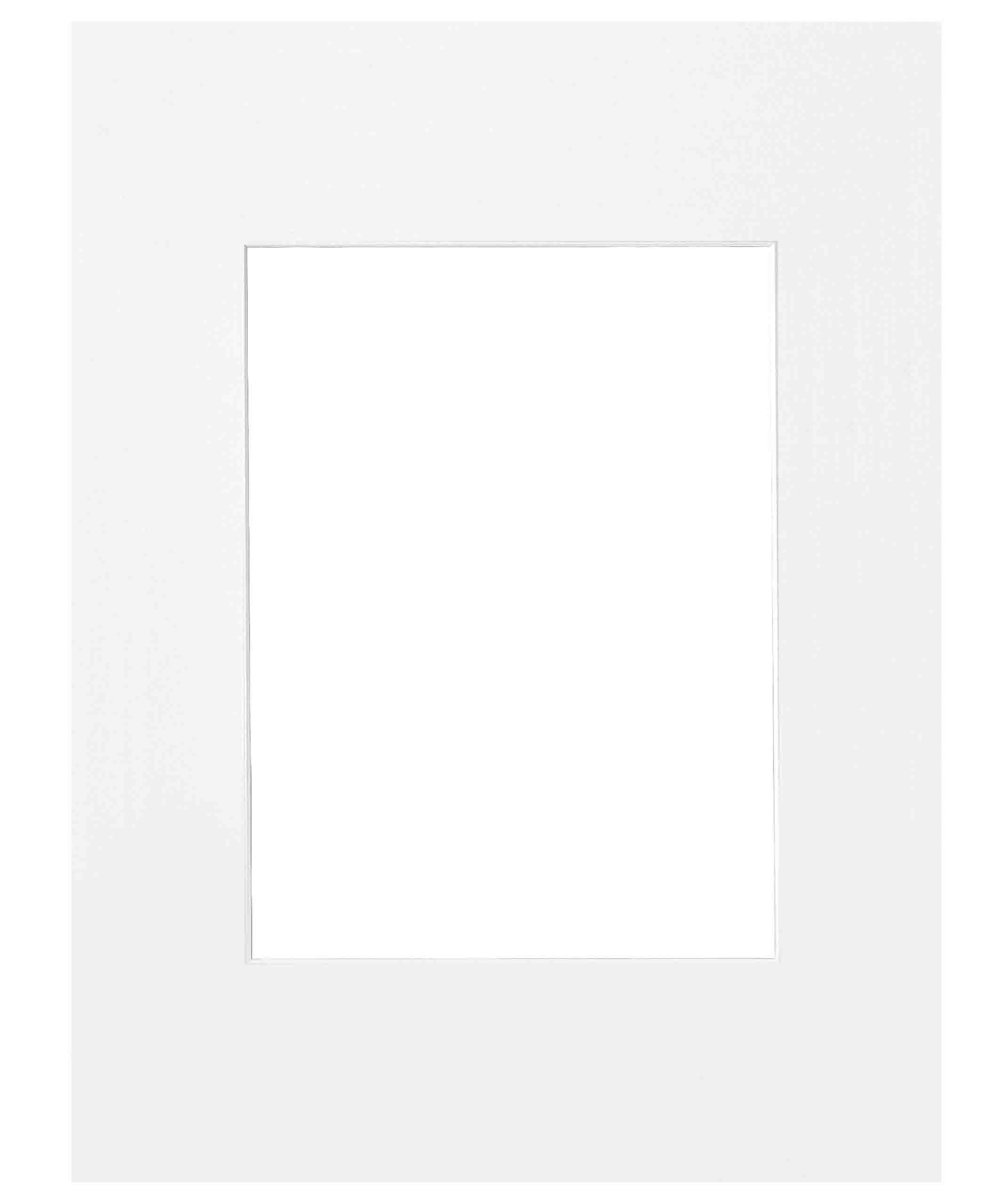 nielsen Passepartout Premium 2,0 mm, Außenformat 60x80 cm für Bilder 40x60 cm, weiß