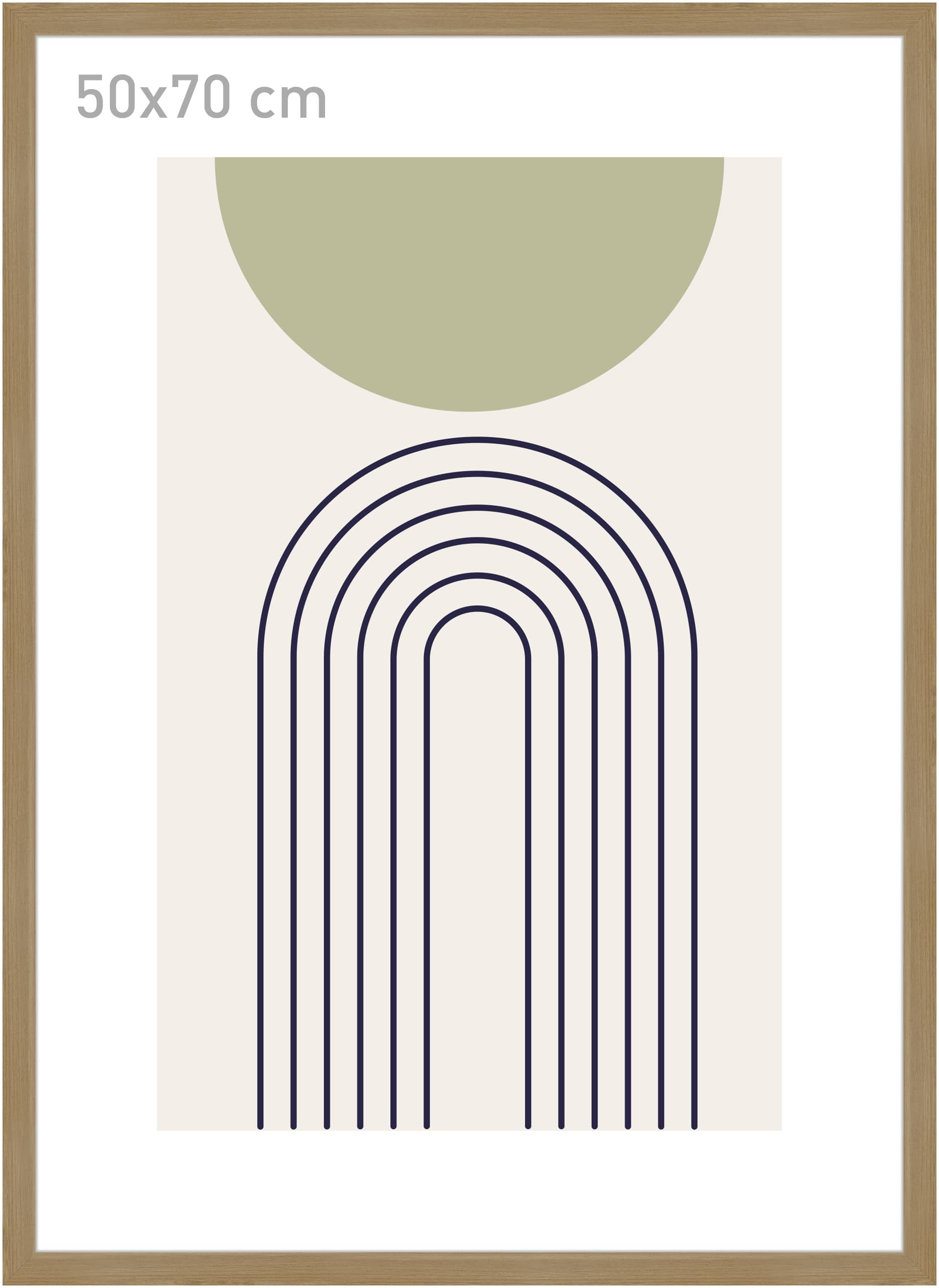 accent by nielsen Holz Bilderrahmen Velino, Eiche, 50 x 70 cm