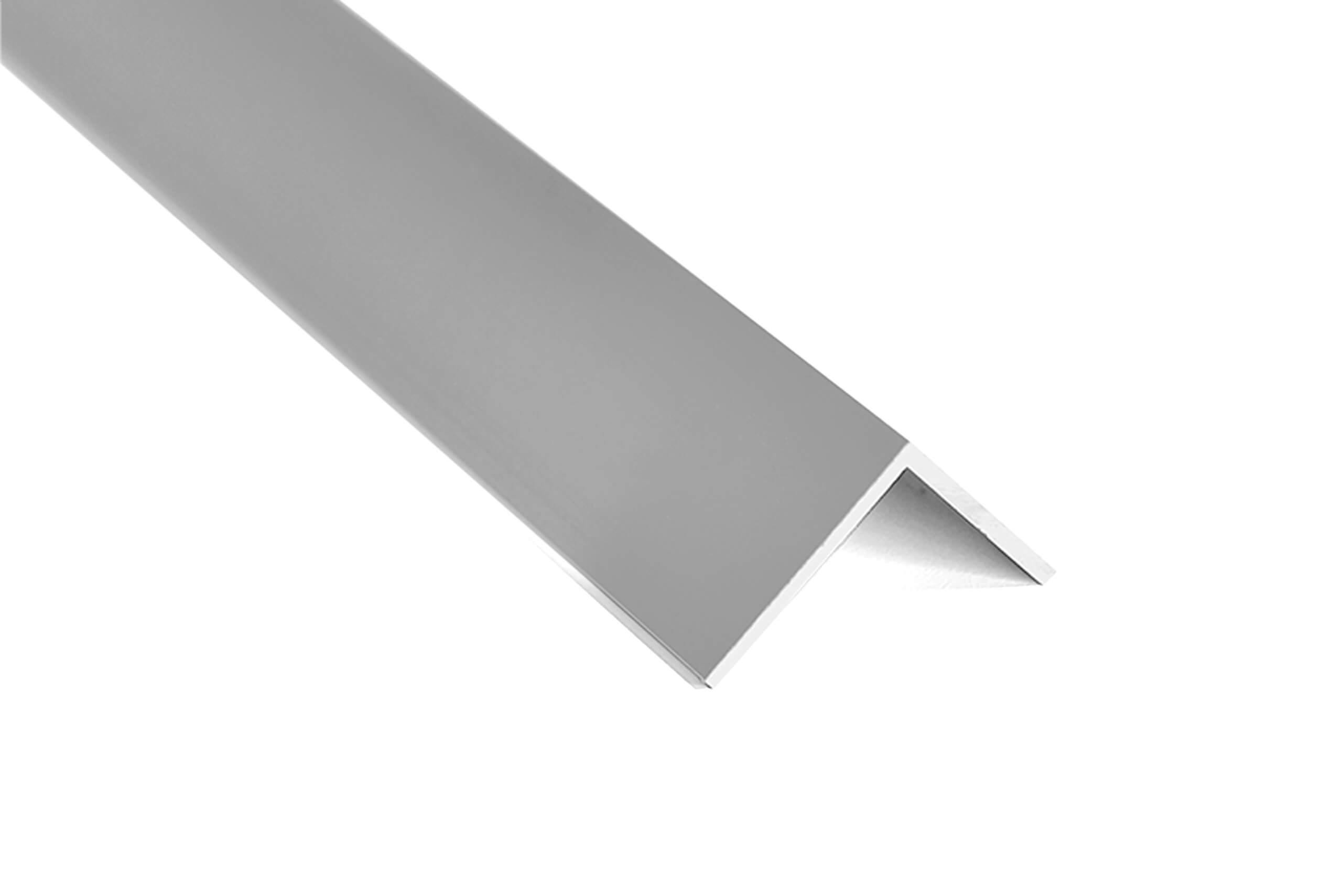 nielsen Aluminium Winkelprofil Silber matt eloxiert 1000x20x20 mm, Stärke 1,5 mm, Länge: 100 cm
