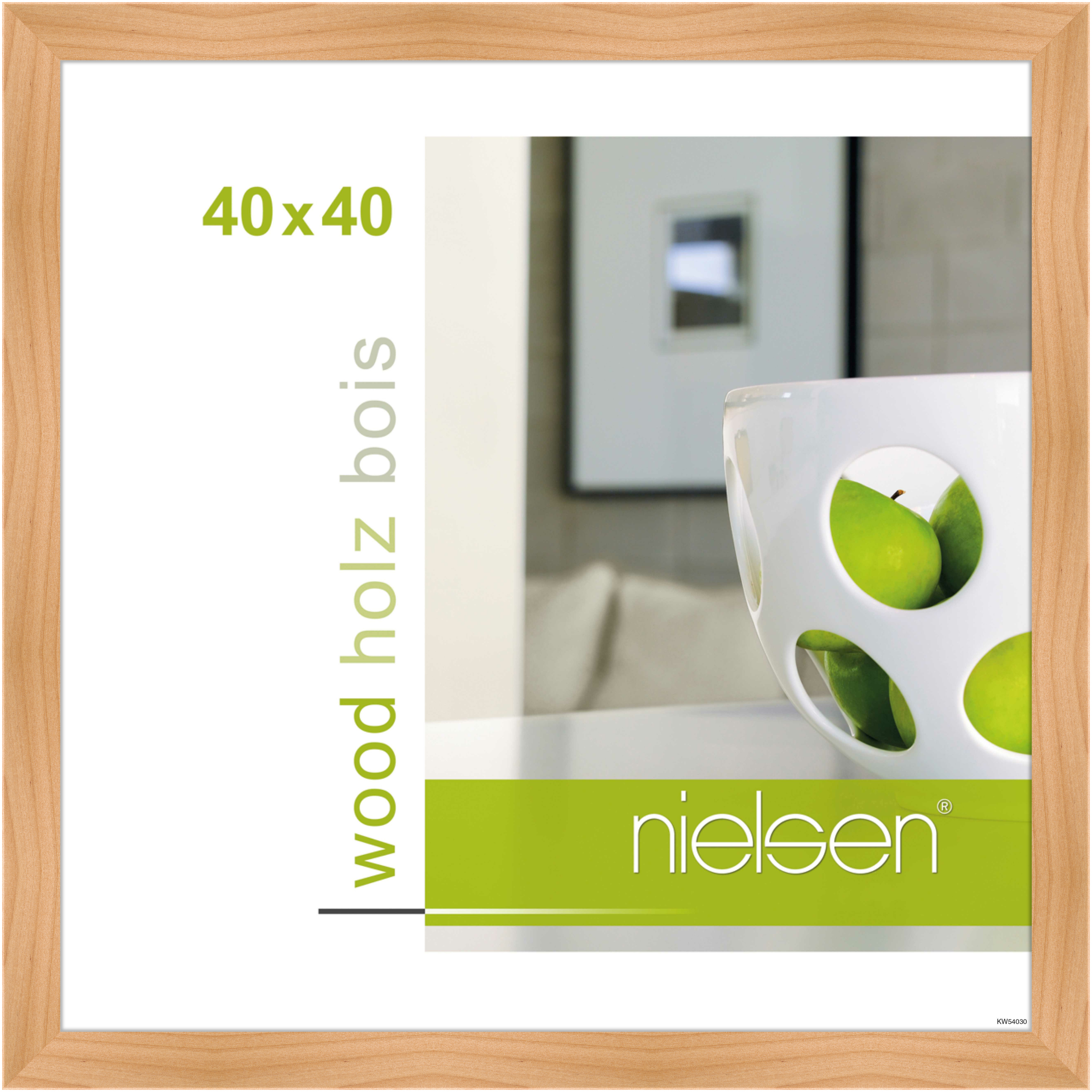 nielsen Holz Bilderrahmen Essential, 40x40 cm, Birke
