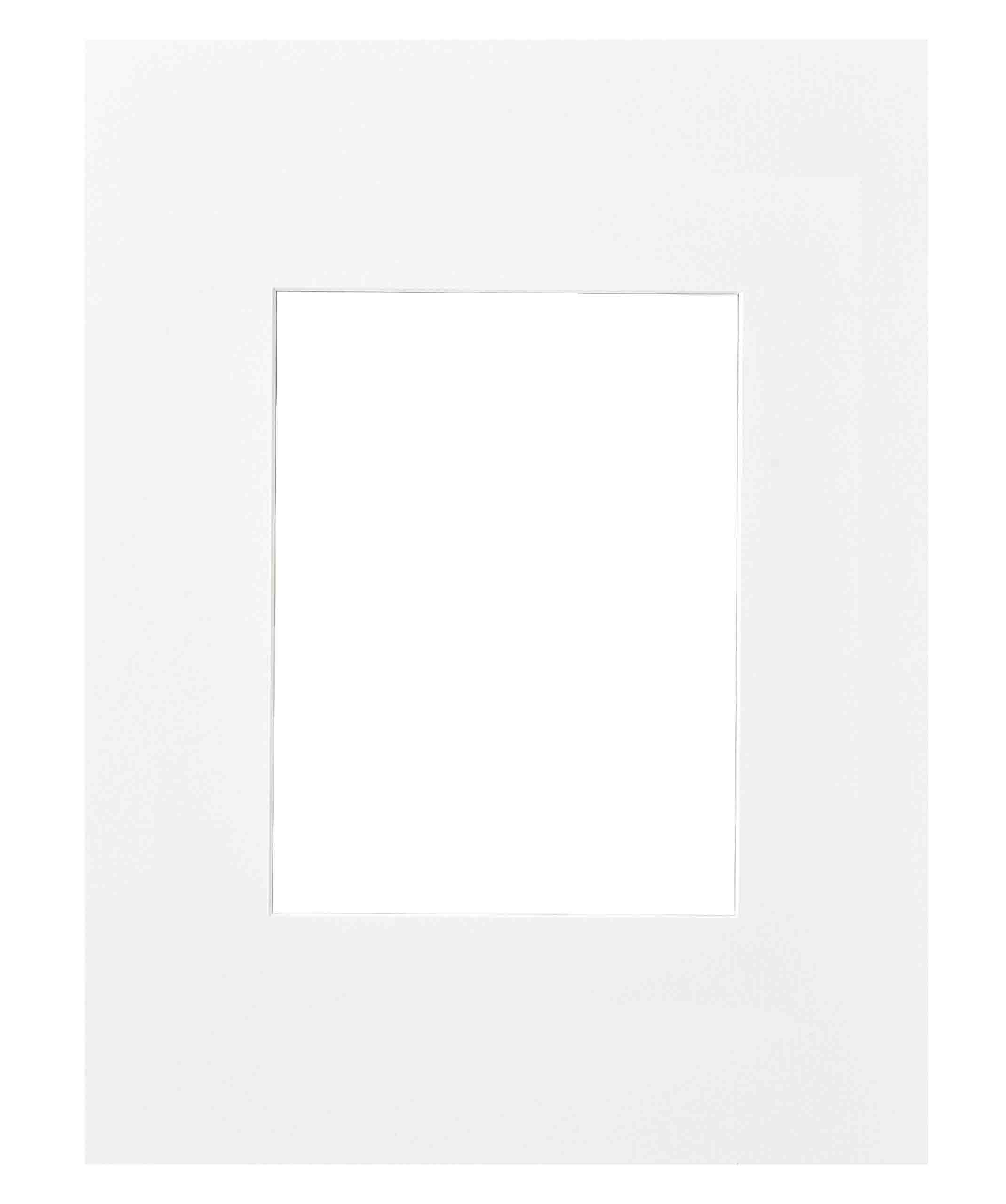 nielsen Passepartout Premium 2,0 mm, Außenformat 30x40 cm für Bilder 15x20 cm, weiß