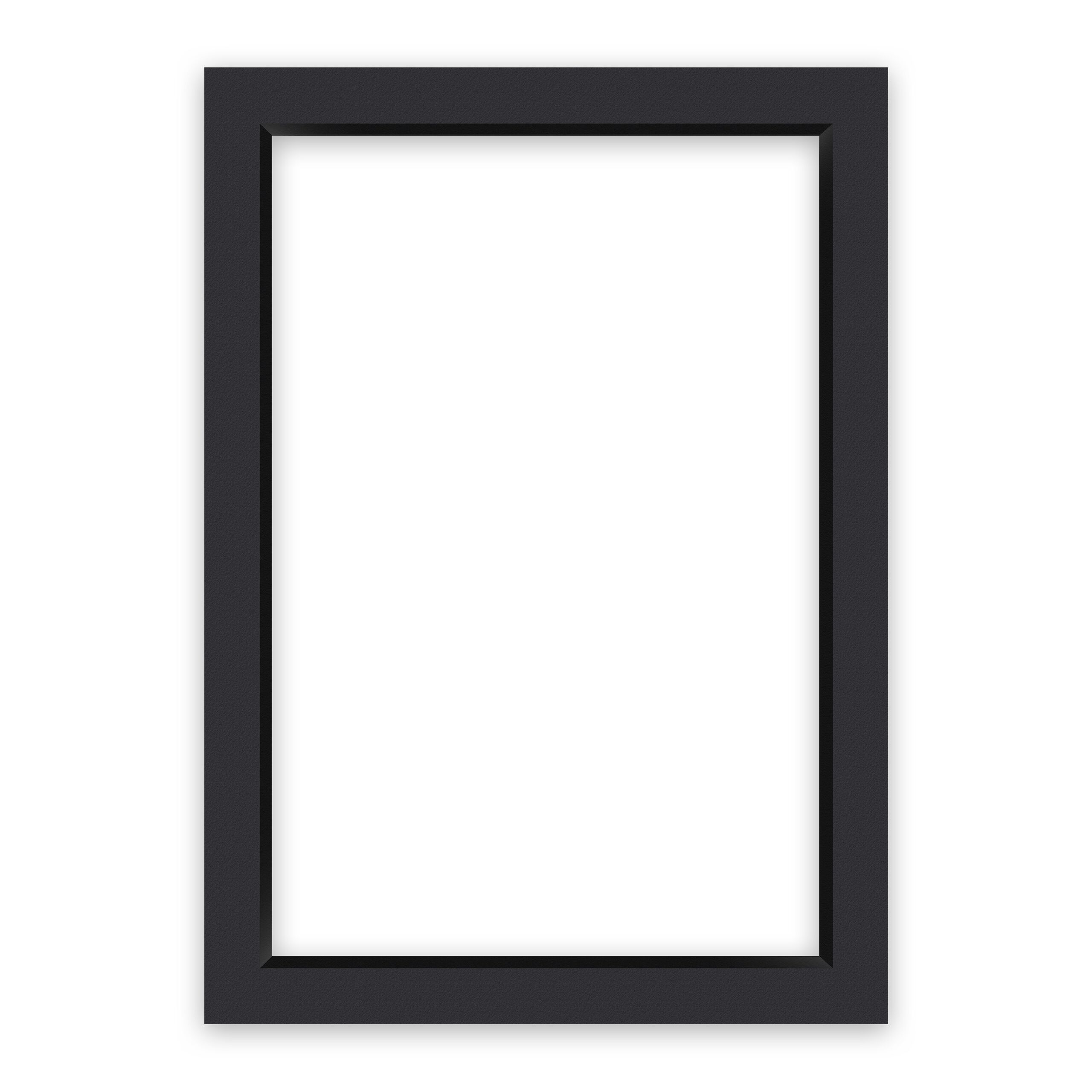 nielsen Conservation Passepartout 2,2 mm, Außenformat 50x70 cm für Bilder 40x60 cm, Schwarz glatt