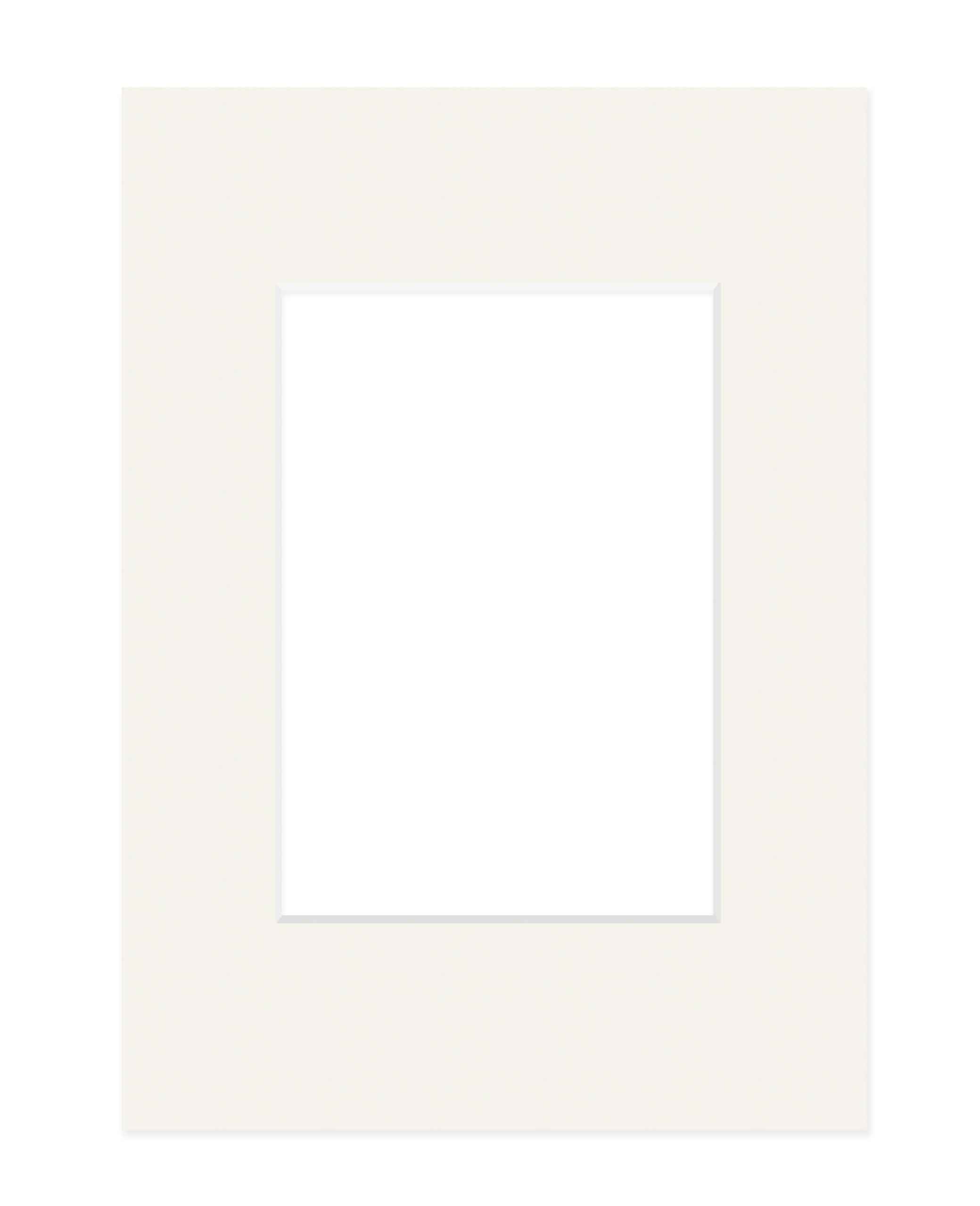 DEHA Design Passepartout 21x29,7 cm (DIN A4) für Bilder im Format 13x18 cm, Elfenbein